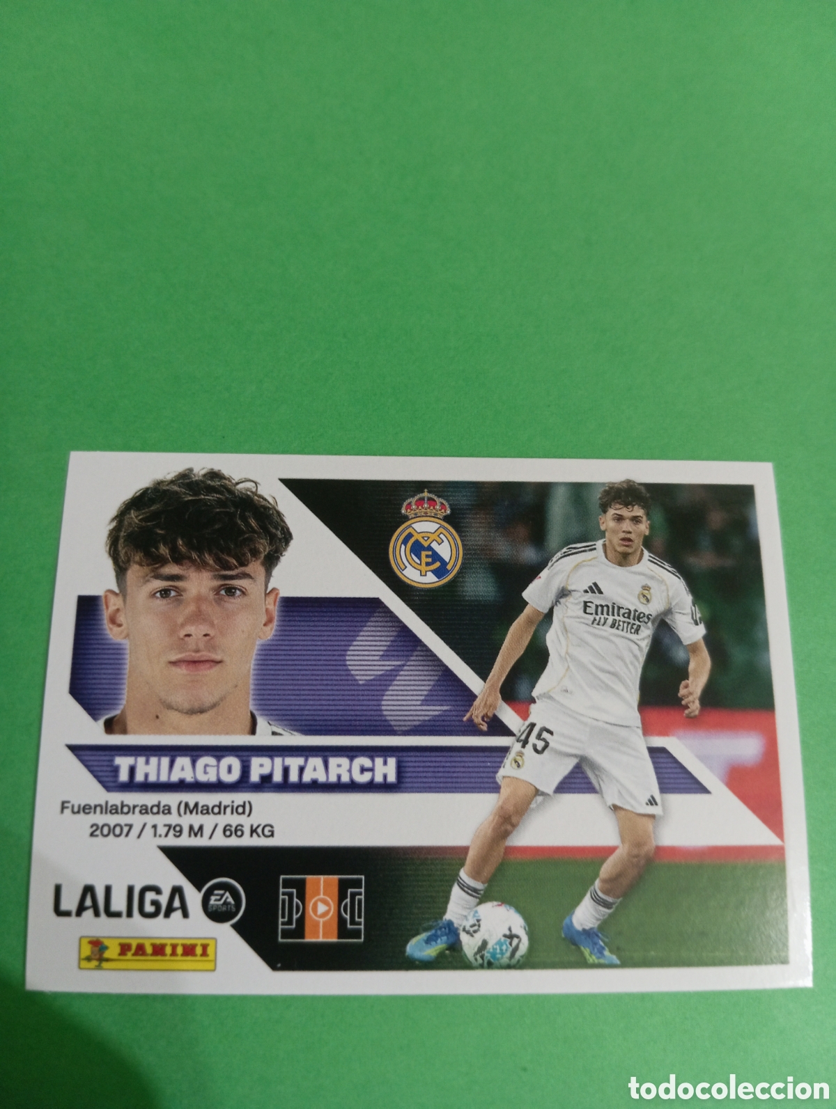 Cromos de f&uacute;tbol: Thiago Pitarch Real Madrid n&deg;15B / PANINI LIGA ESTE 2026/2027