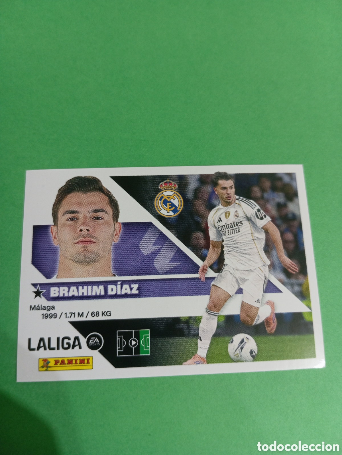 Cromos de f&uacute;tbol: Brahim D&iacute;az Real Madrid n&deg;16B / PANINI LIGA ESTE 2026/2027
