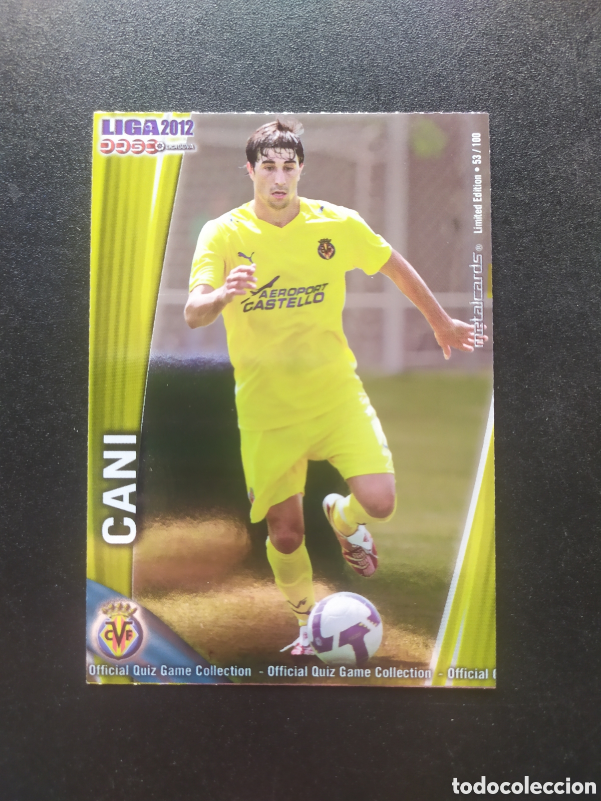 Cromos de f&uacute;tbol: Mundicromo fichas Liga 2011 2012 11 12 Cani metalcards limited edition n&deg; 94 Villarreal