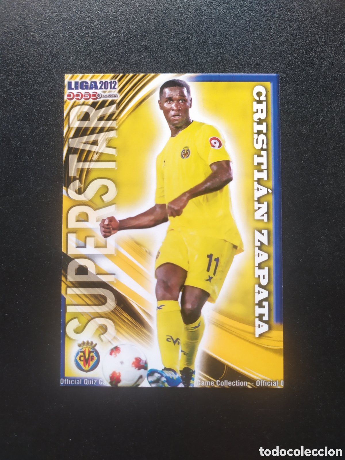 Cromos de f&uacute;tbol: Mundicromo fichas Liga 2011 2012 11 12 Zapata superstar mate n&deg; 104 Villarreal