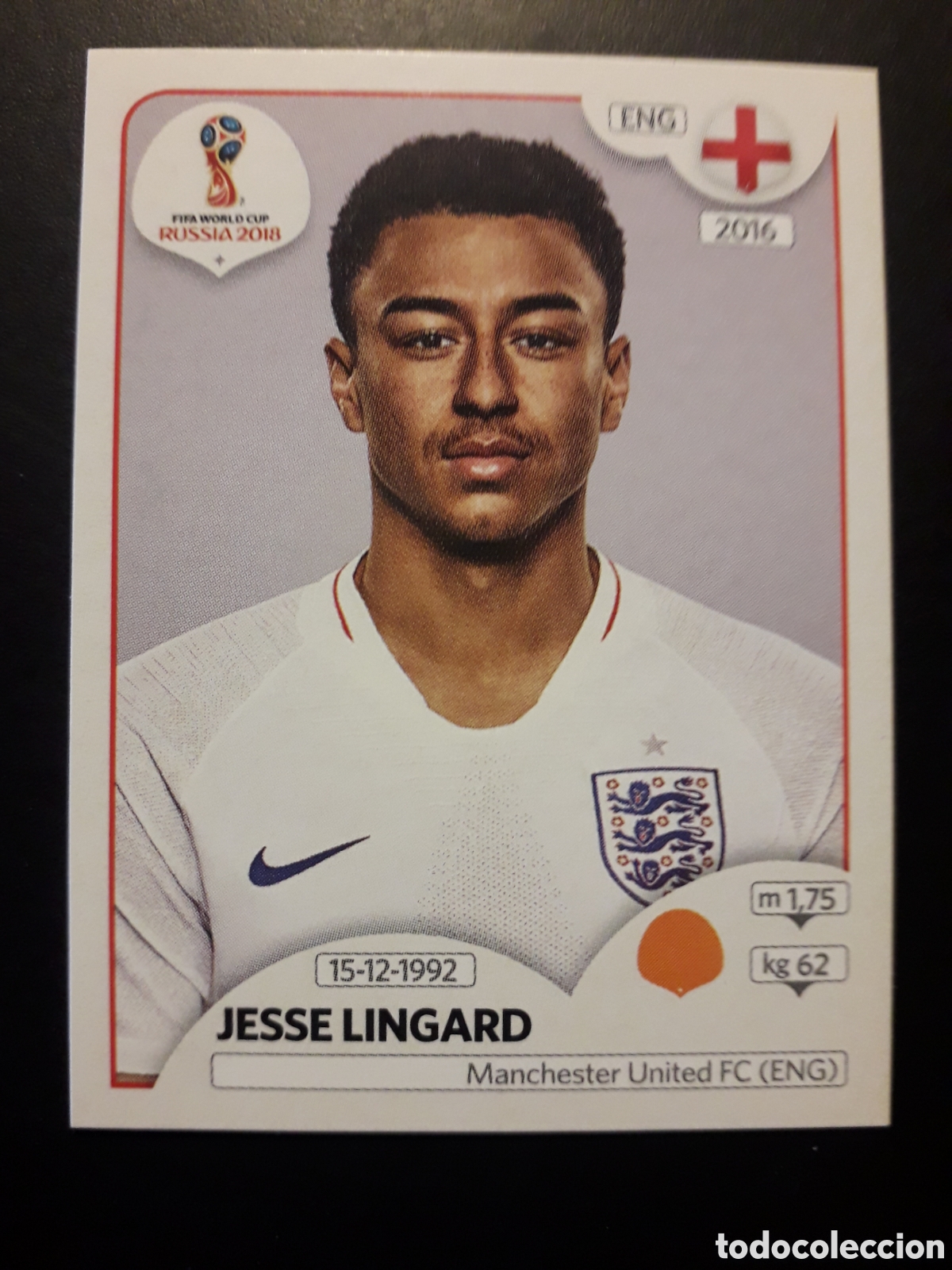 Cromos de f&uacute;tbol: JESSE LINGARD INGLATERRA MUNDIAL F&Uacute;TBOL RUSIA RUSSIA 2018 N&deg; 587 PANINI SIN PEGAR PEDIDO M&Iacute;NIMO 3&euro;.