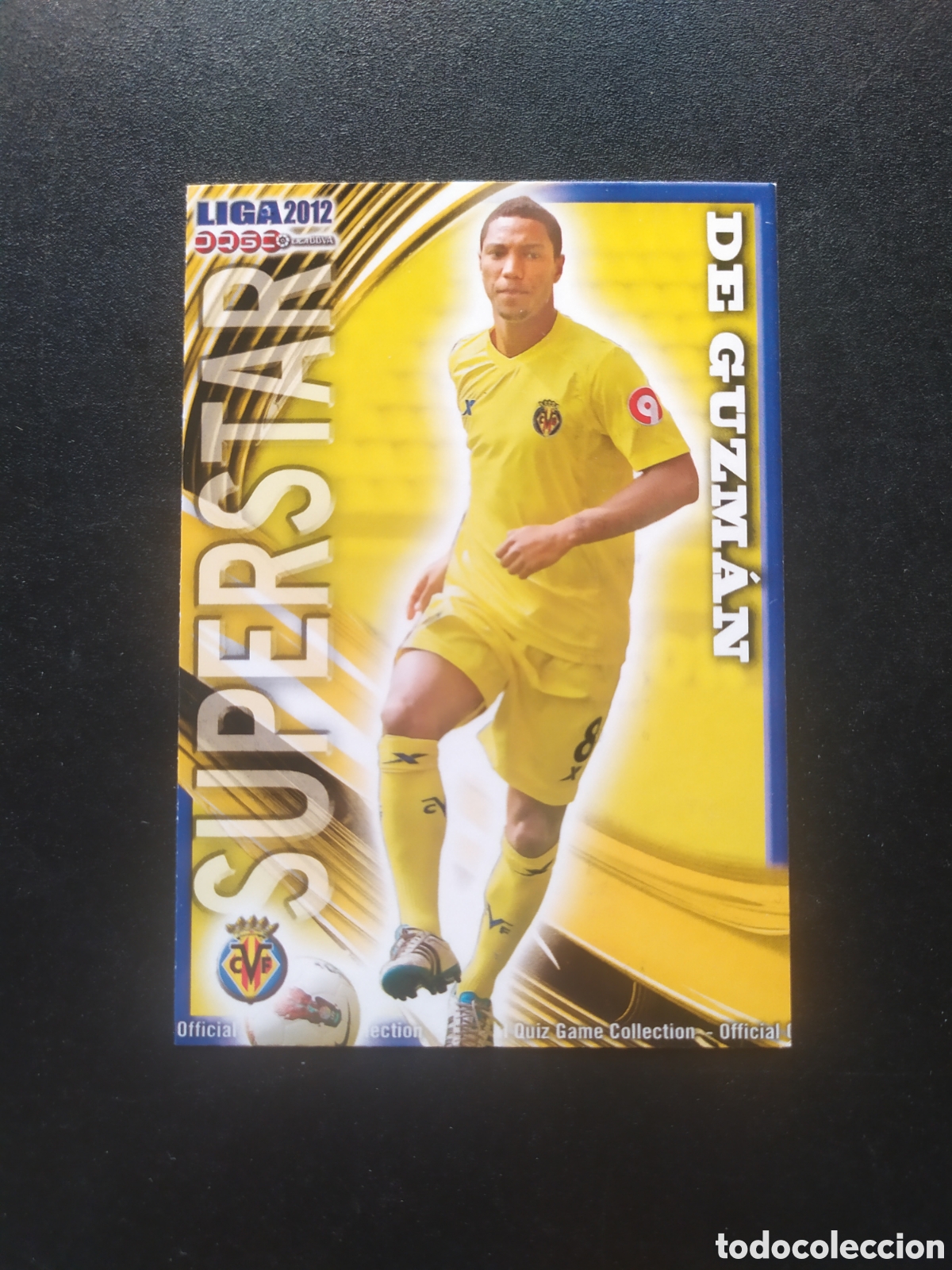 Cromos de f&uacute;tbol: Mundicromo fichas Liga 2011 2012 11 12 De Guzm&aacute;n superstar mate n&deg; 107 Villarreal