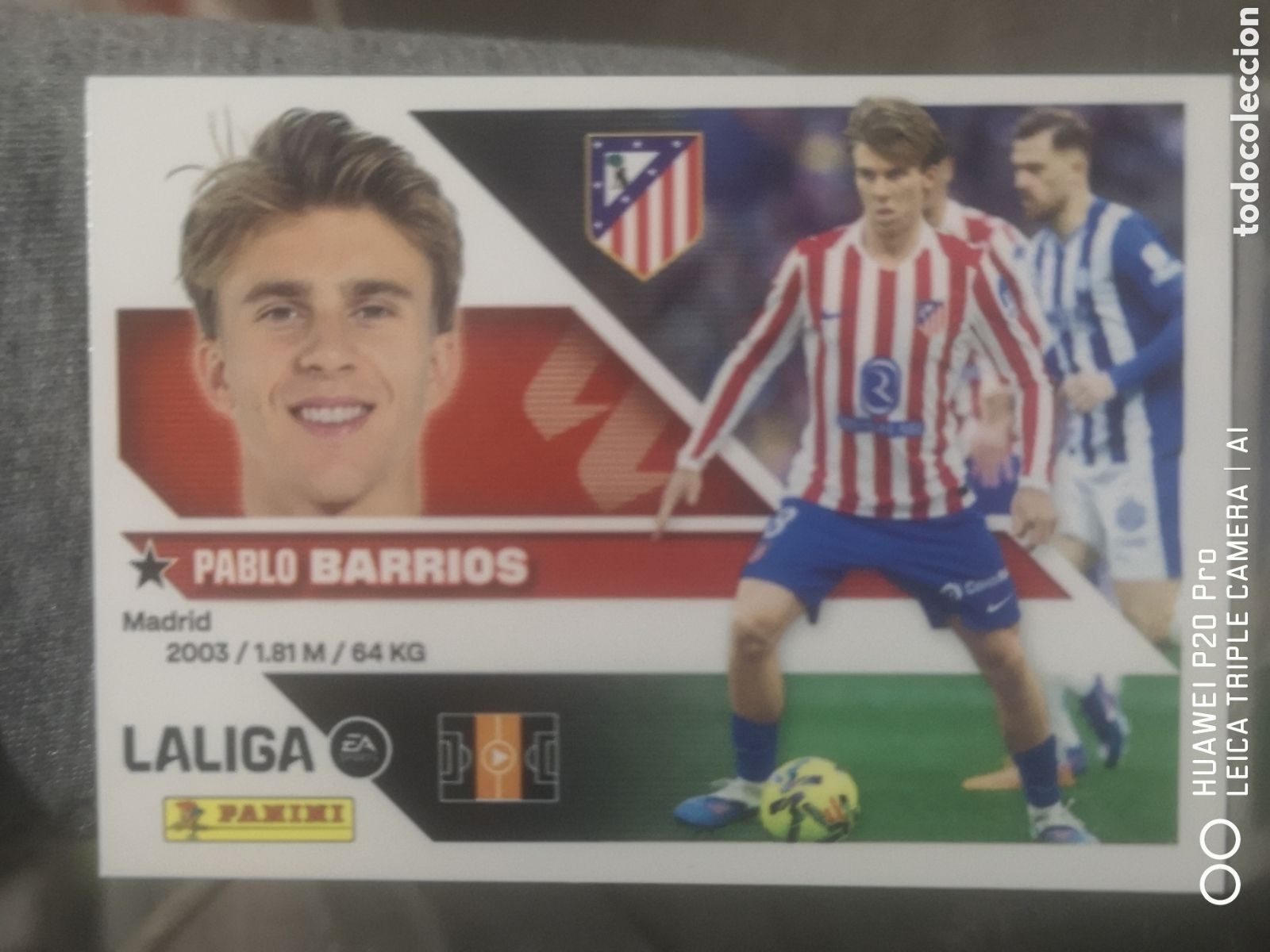 Cromos de f&uacute;tbol: LIGA ESTE 2026 2027 2026 27 BARRIOS 12 ATLETICO DE MADRID