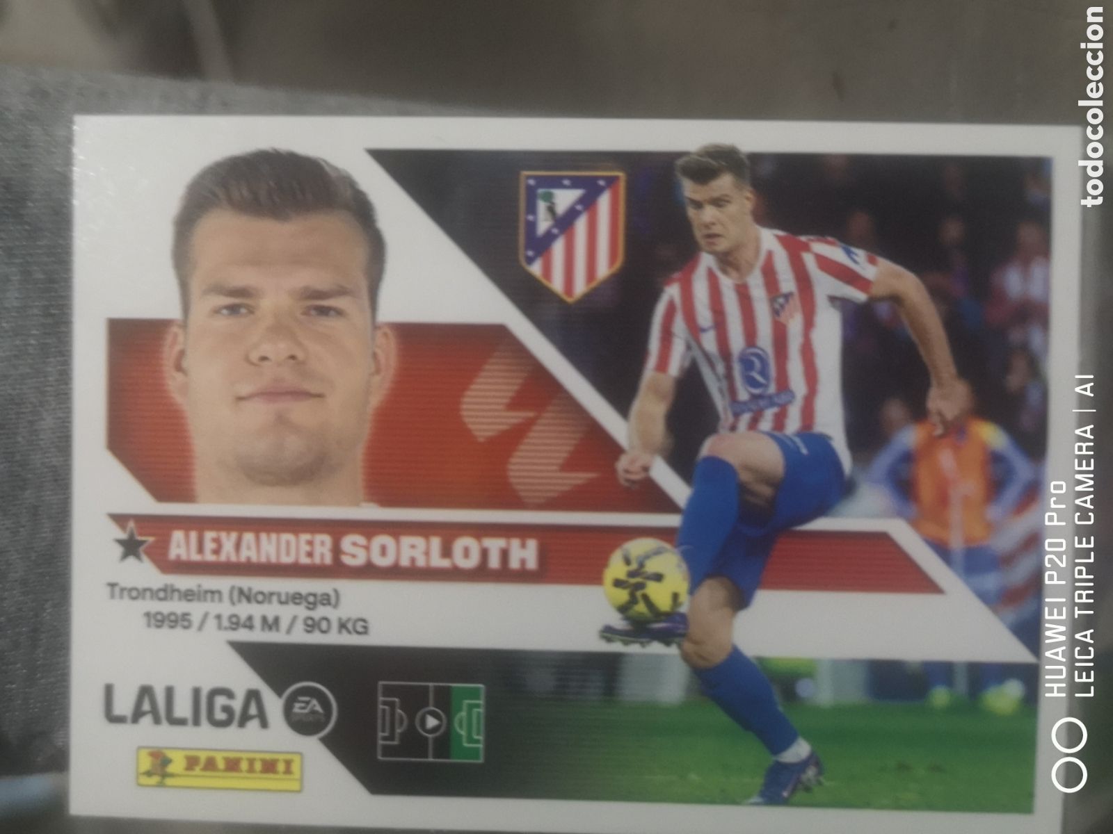 Cromos de f&uacute;tbol: LIGA ESTE 2026 2027 2026 27 SORLOTH 19 ATLETICO DE MADRID