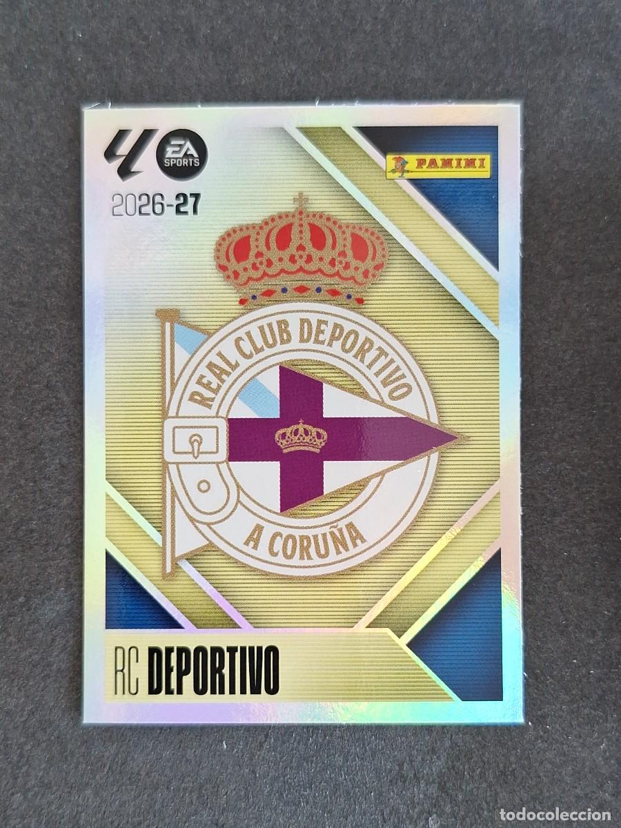 Figurine di Calcio: L1 ESCUDO DEPORTIVO DE LA CORU&Ntilde;A LIGA ESTE 2026 2027 26 27 NUNCA PEGADO SIN PEGAR