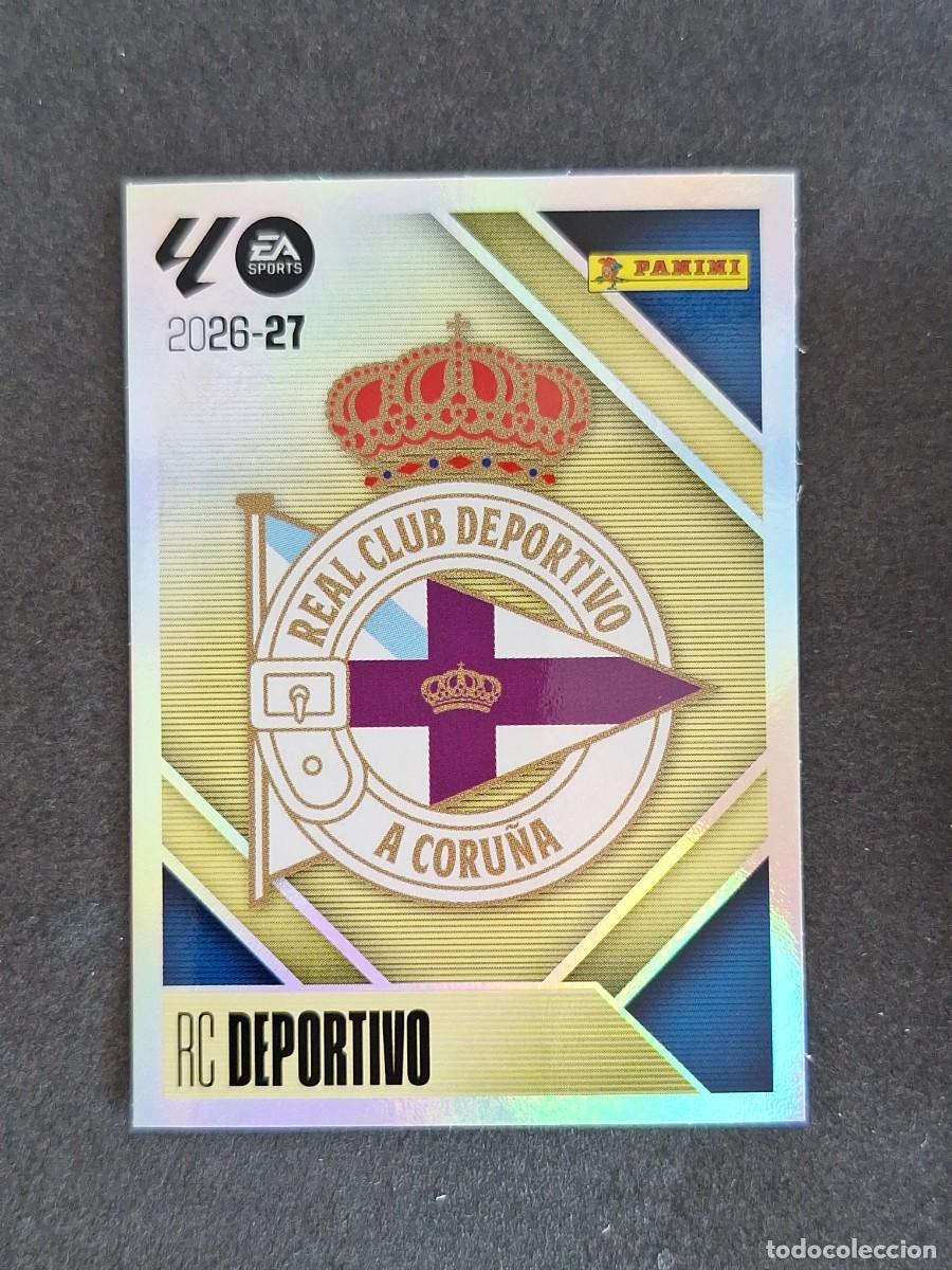 Figurine di Calcio: L1 ESCUDO DEPORTIVO DE LA CORU&Ntilde;A LIGA ESTE 2026 2027 26 27 NUNCA PEGADO SIN PEGAR