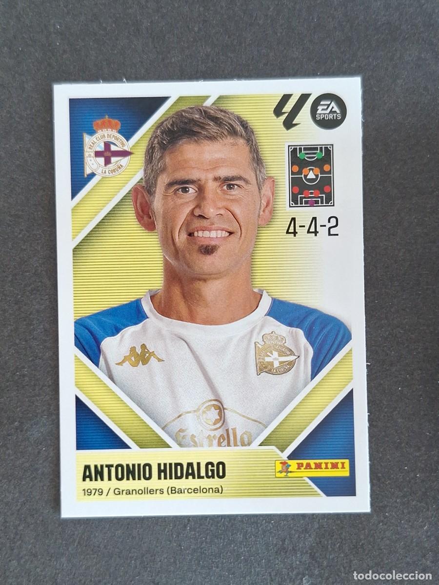 Figurine di Calcio: L1 ANTONIO HIDALGO ENTRENADOR DEPORTIVO DE CORU&Ntilde;A LIGA ESTE 2026 2027 26 27 NUNCA PEGADO SIN PEGAR