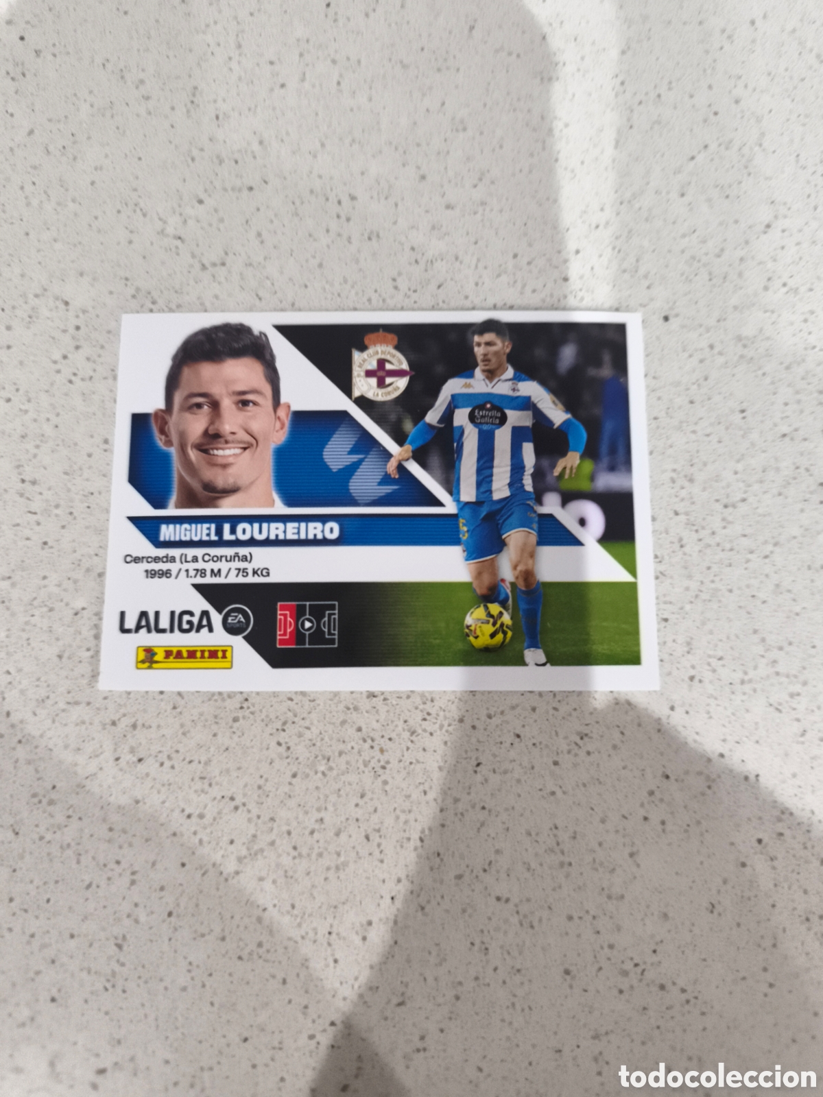 Cromos de f&uacute;tbol: CROMO N&Uacute;MERO 6 LOUREIRO DEPORTIVO DE LA CORU&Ntilde;A. LIGA ESTE 26/27. PANINI.