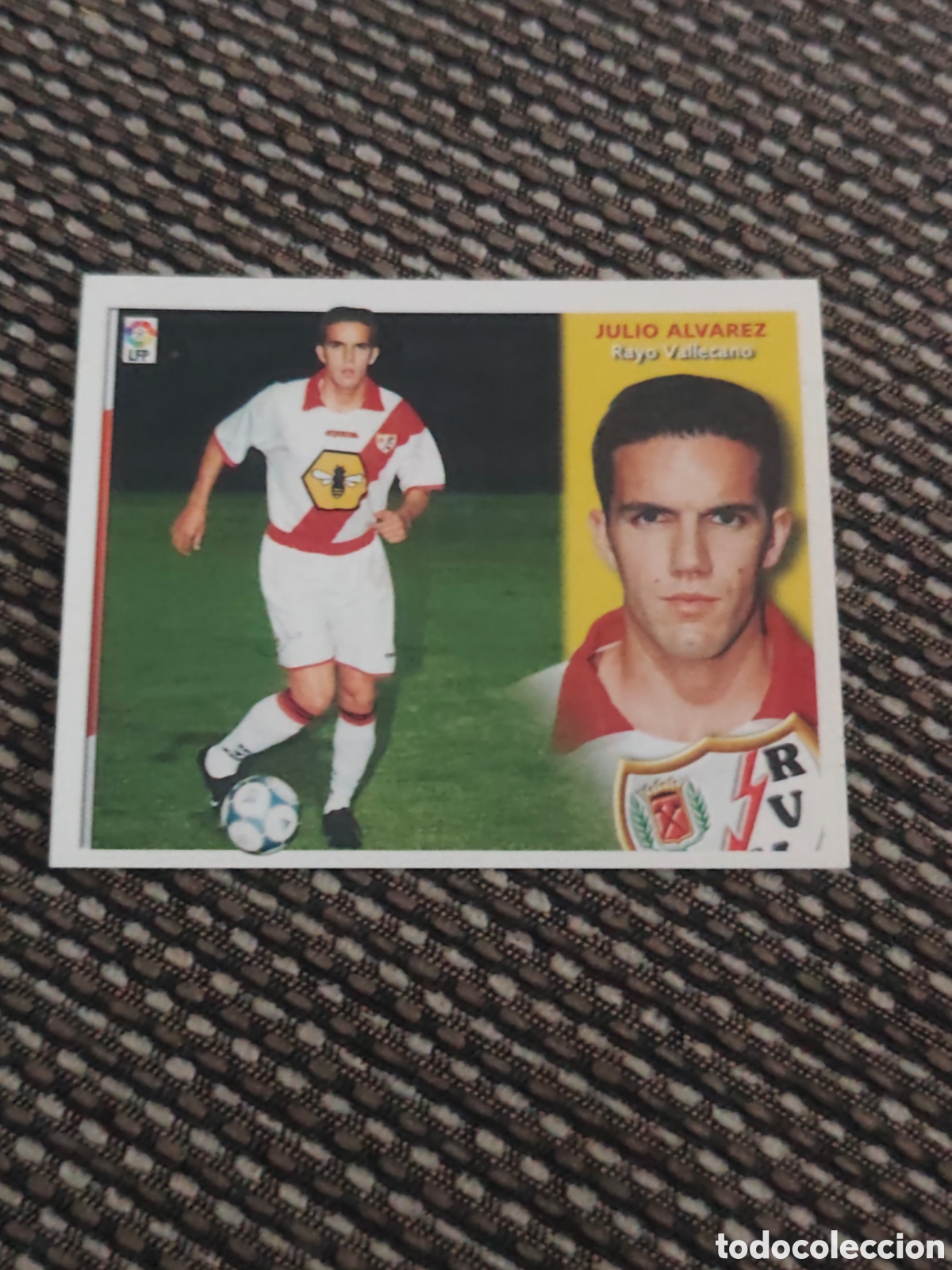 Cromos de f&uacute;tbol: COLOCA JULIO &Aacute;LVAREZ RAYO VALLECANO EDICIONES ESTE 2002 2003