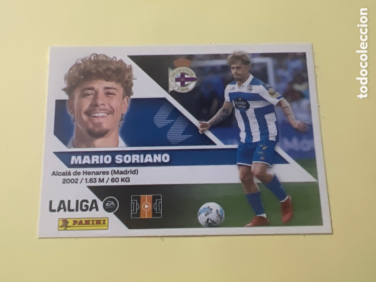 Cromos de f&uacute;tbol: C2181. Mario soriano n&uacute;mero 13 del deportivo de La Coru&ntilde;a cromo de la liga este 26-27 2026-2027