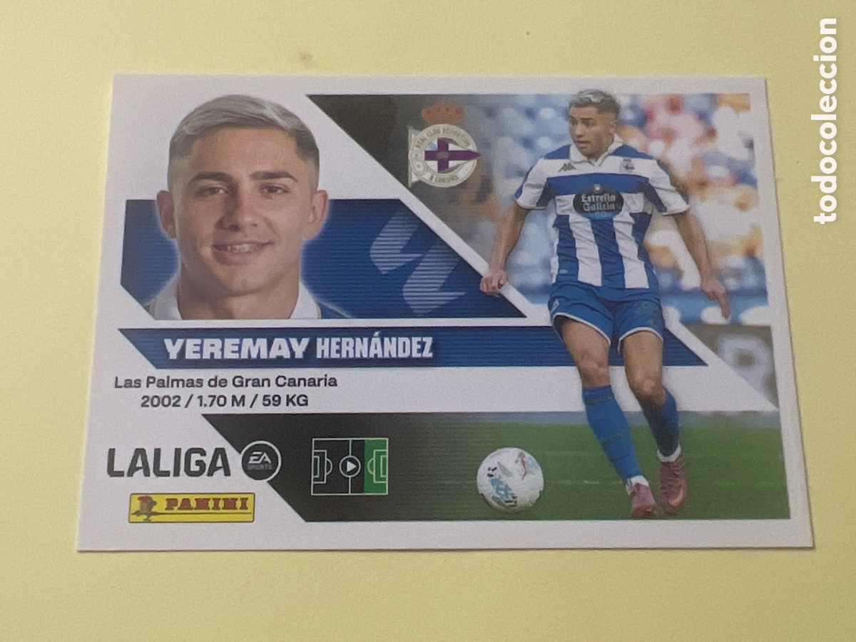 Cromos de f&uacute;tbol: C2192. Yeremay cromo N18 del deportivo liga este 2026/27