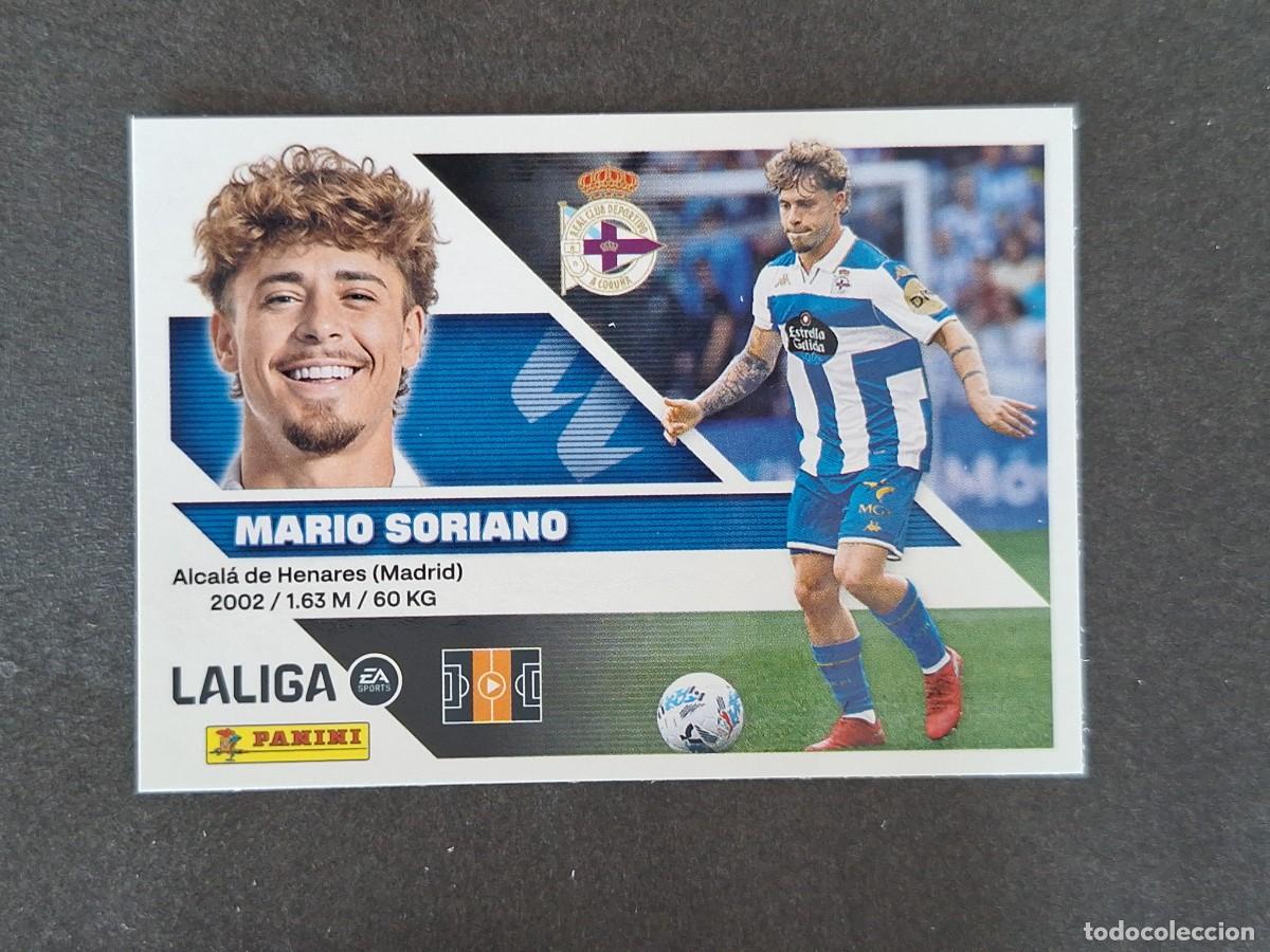 Cromos de f&uacute;tbol: L1 MARIO SORIANO DEPORTIVO DE LA CORU&Ntilde;A LIGA ESTE 2026 2027 26 27 NUNCA PEGADO SIN PEGAR