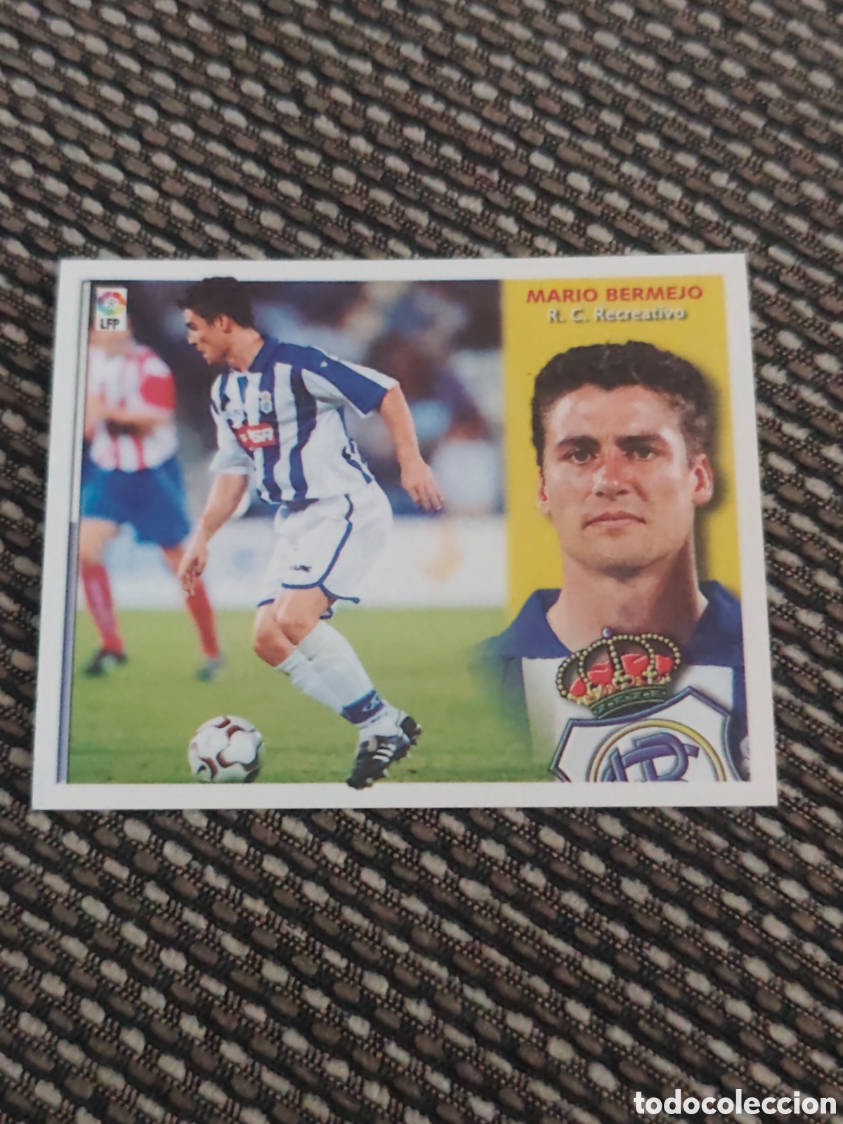 Cromos de f&uacute;tbol: COLOCA MARIO BERMEJO RECREATIVO HUELVA EDICIONES ESTE 2002 2003