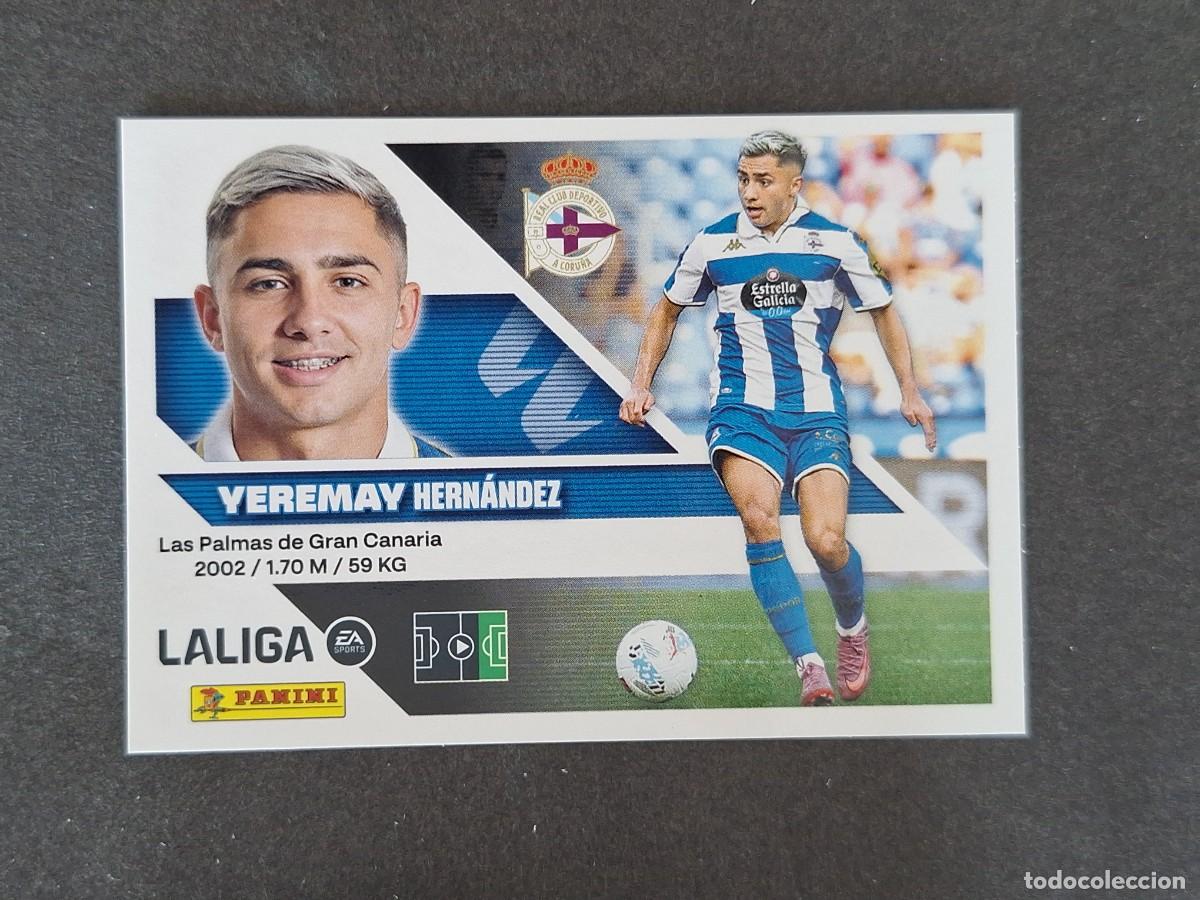 Cromos de f&uacute;tbol: L1 YEREMAY DEPORTIVO DE LA CORU&Ntilde;A LIGA ESTE 2026 2027 26 27 NUNCA PEGADO SIN PEGAR
