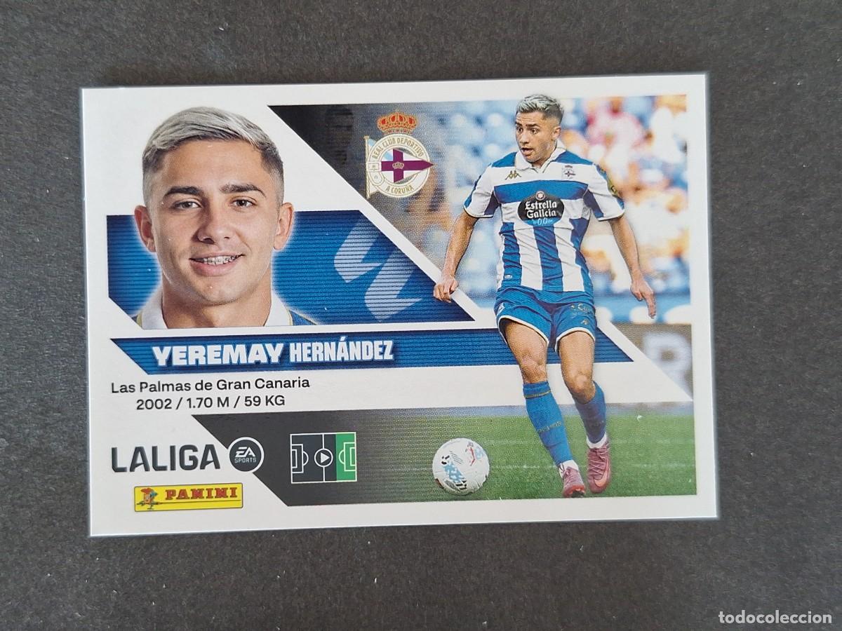 Cromos de f&uacute;tbol: L1 YEREMAY DEPORTIVO DE LA CORU&Ntilde;A LIGA ESTE 2026 2027 26 27 NUNCA PEGADO SIN PEGAR