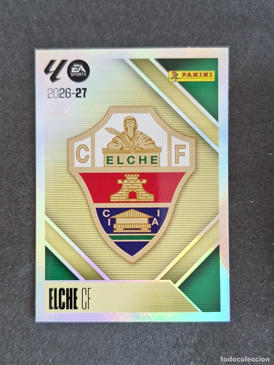 Figurine di Calcio: L1 ESCUDO ELCHE C. F. LIGA ESTE 2026 2027 26 27 NUNCA PEGADO SIN PEGAR
