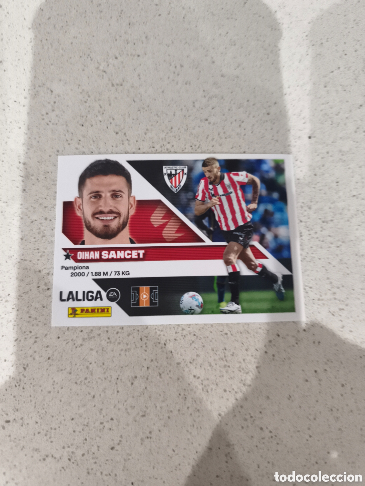 Cartes &agrave; collectionner de Football: CROMO N&Uacute;MERO 14 SANCET ATHLETIC CLUB DE BILBAO. LIGA ESTE 26/27. PANINI.