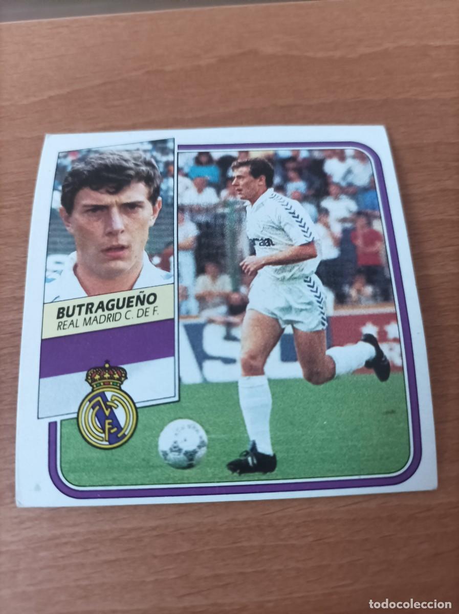 Figurine di Calcio: EDICIONES ESTE 1989 1990 89 90 BUTRAGUE&Ntilde;O REAL MADRID - CASI NUNCA PEGADO