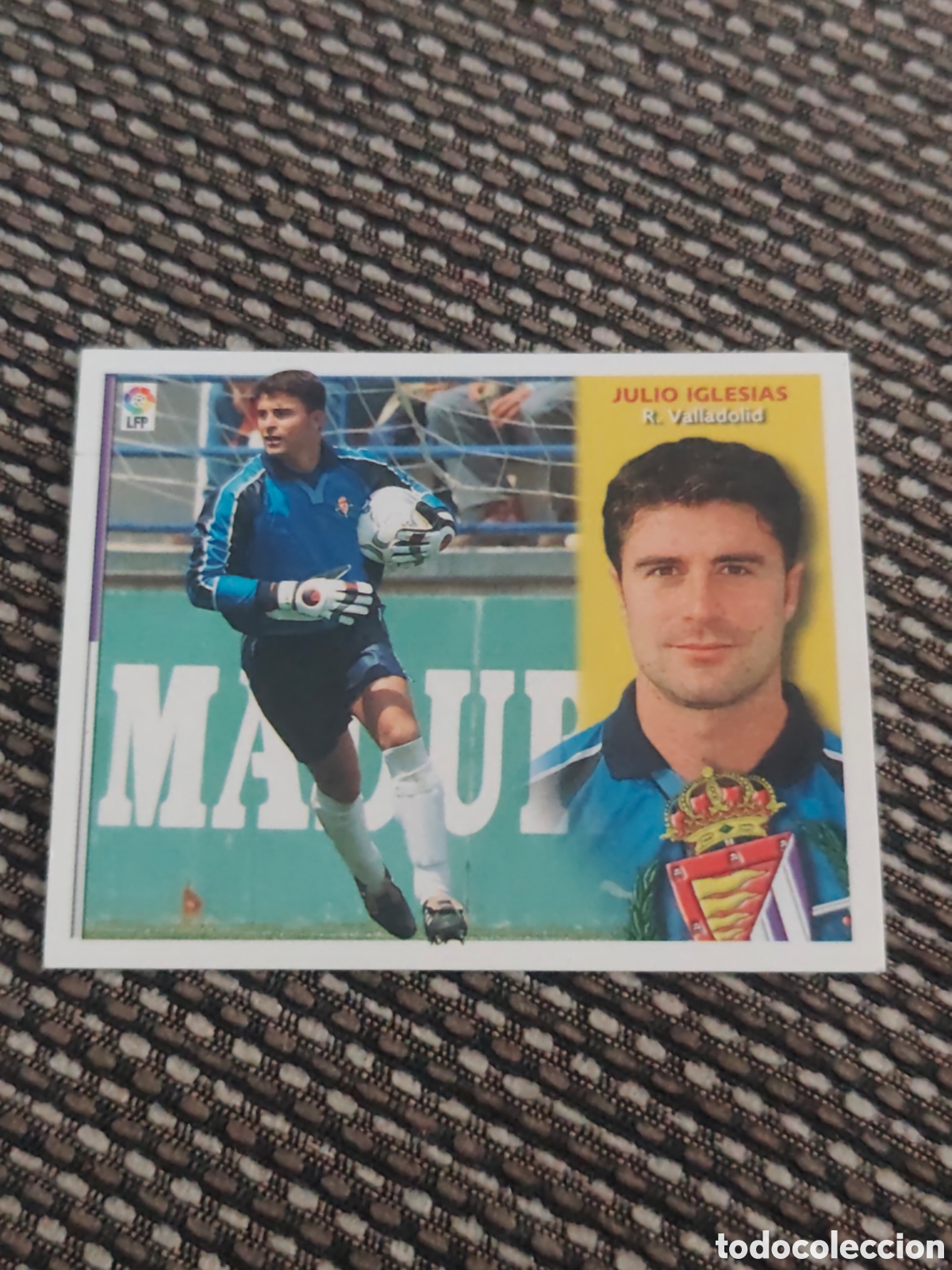 Cromos de f&uacute;tbol: COLOCA JULIO IGLESIAS REAL VALLADOLID EDICIONES ESTE 2002 2003