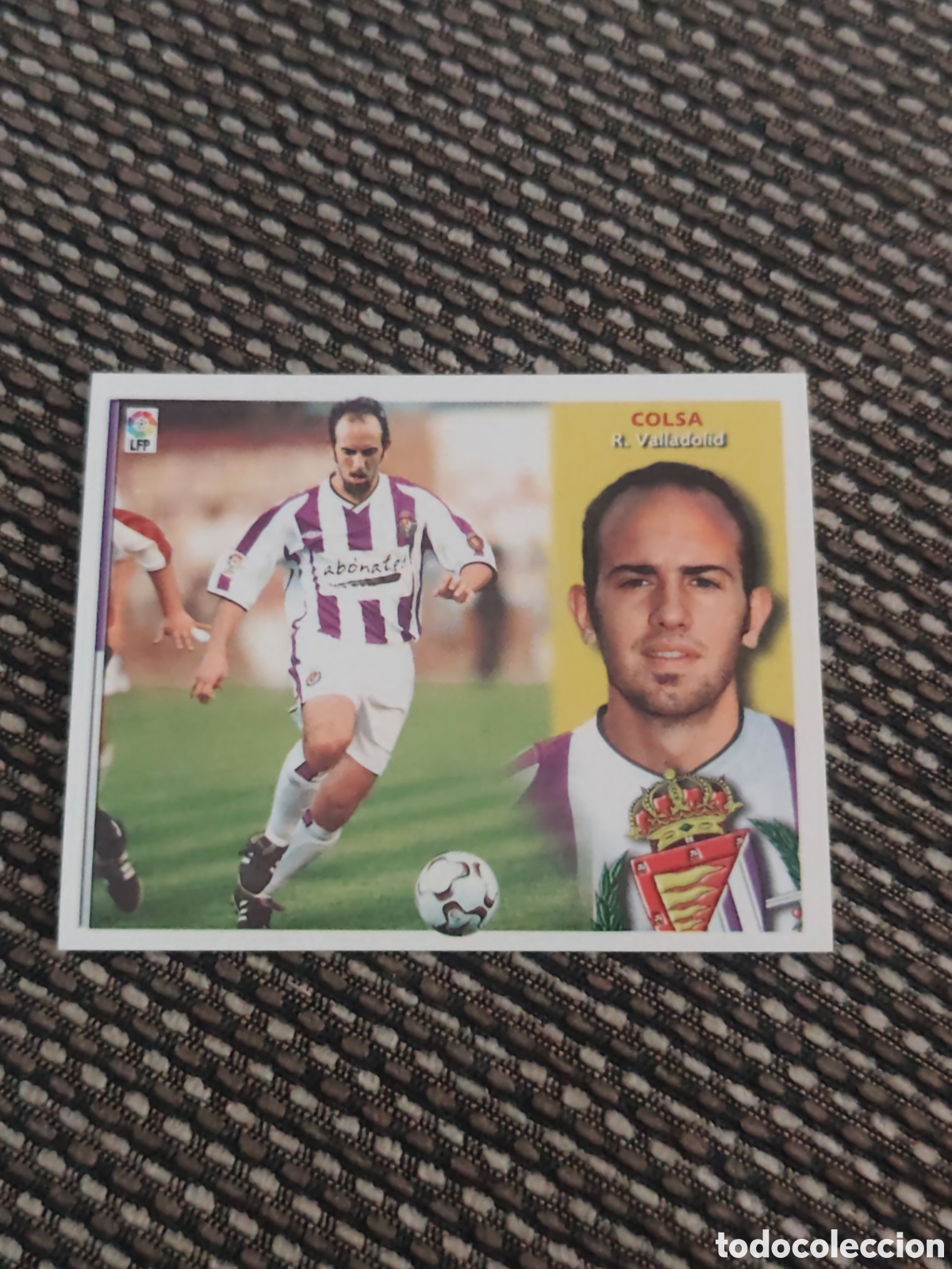 Figurine di Calcio: COLOCA COLSA REAL VALLADOLID EDICIONES ESTE 2002 2003