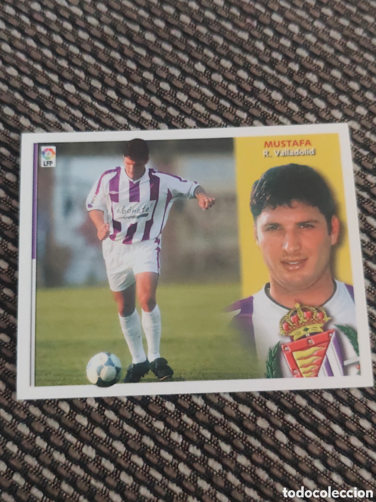 Cromos de f&uacute;tbol: COLOCA MUSTAFA REAL VALLADOLID EDICIONES ESTE 2002 2003