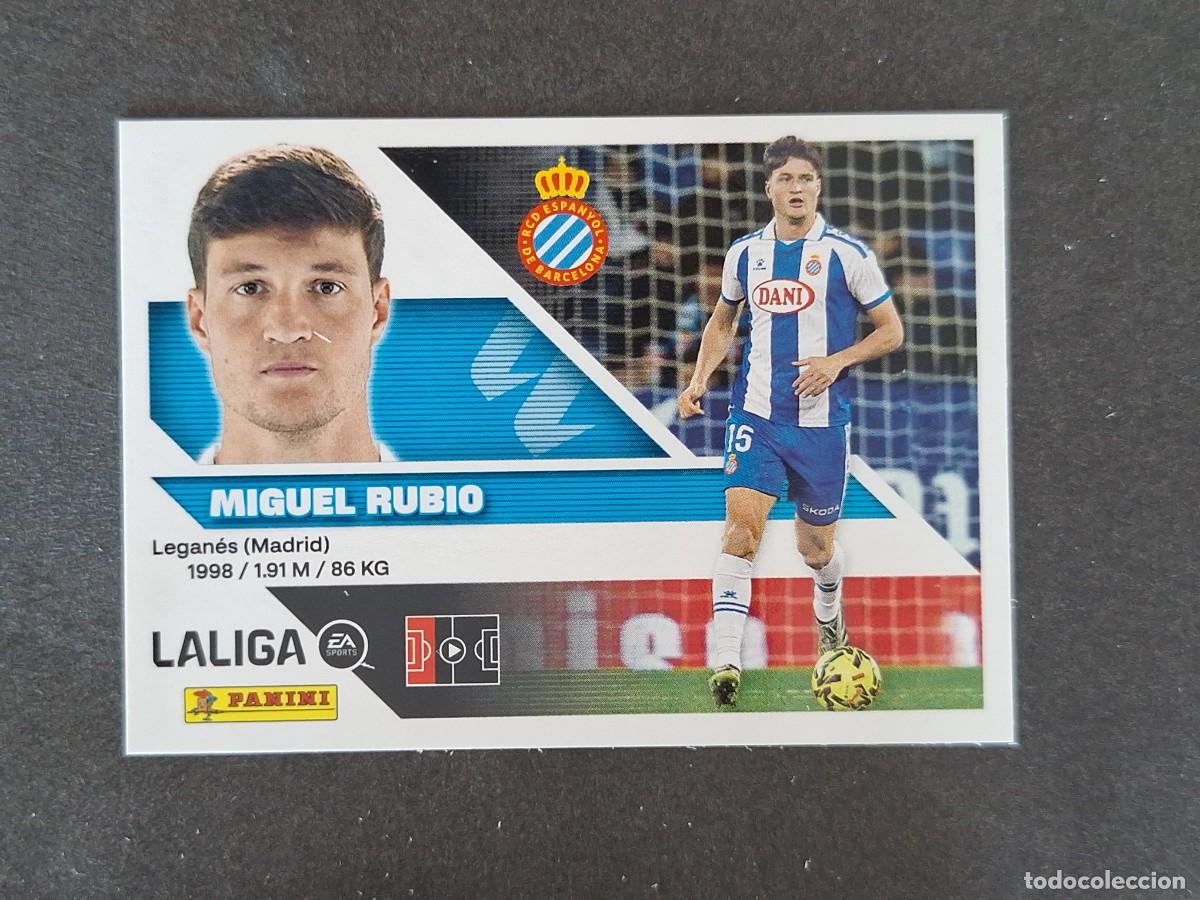Cromos de f&uacute;tbol: L1 MIGUEL RUBIO R. C. D. ESPA&Ntilde;OL LIGA ESTE 2026 2027 26 27 NUNCA PEGADO SIN PEGAR