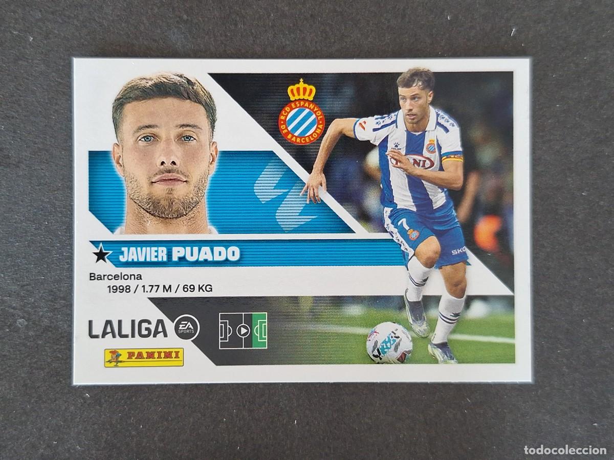Cromos de f&uacute;tbol: L1 PUADO R. C. D. ESPA&Ntilde;OL LIGA ESTE 2026 2027 26 27 NUNCA PEGADO SIN PEGAR