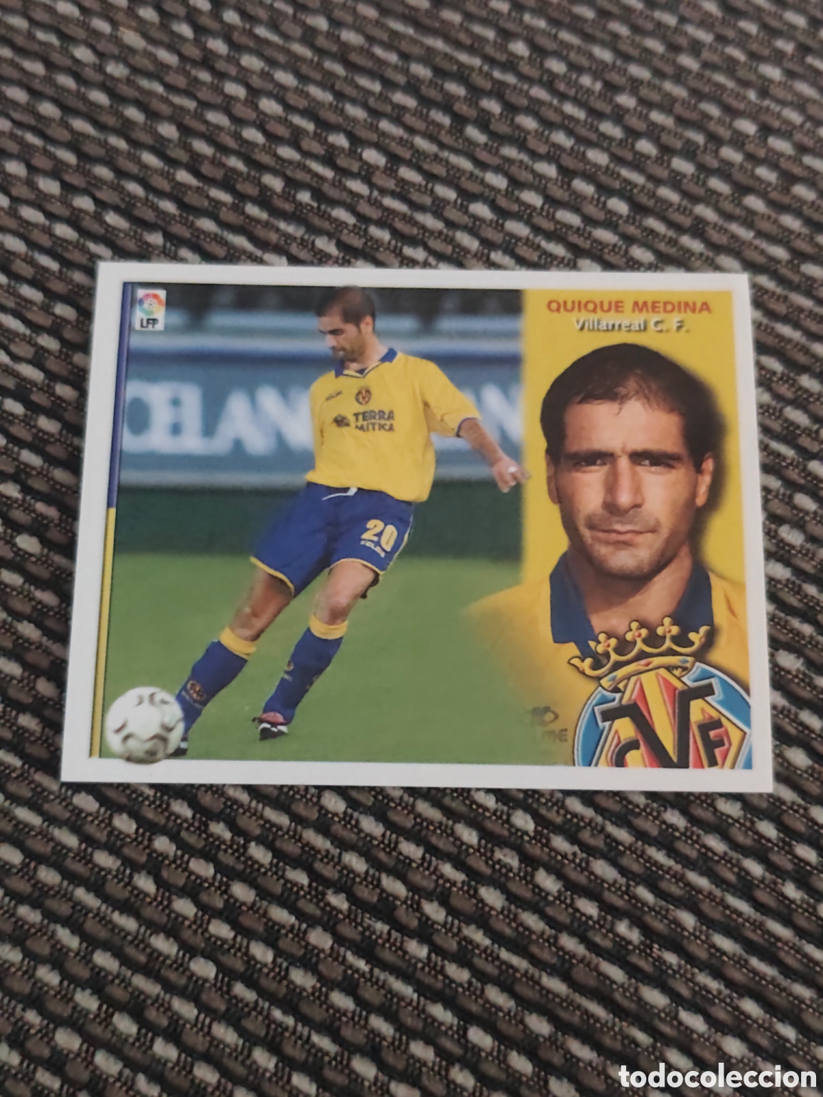 Cromos de f&uacute;tbol: COLOCA QUIQUE MEDINA VILLARREAL EDICIONES ESTE 2002 2003