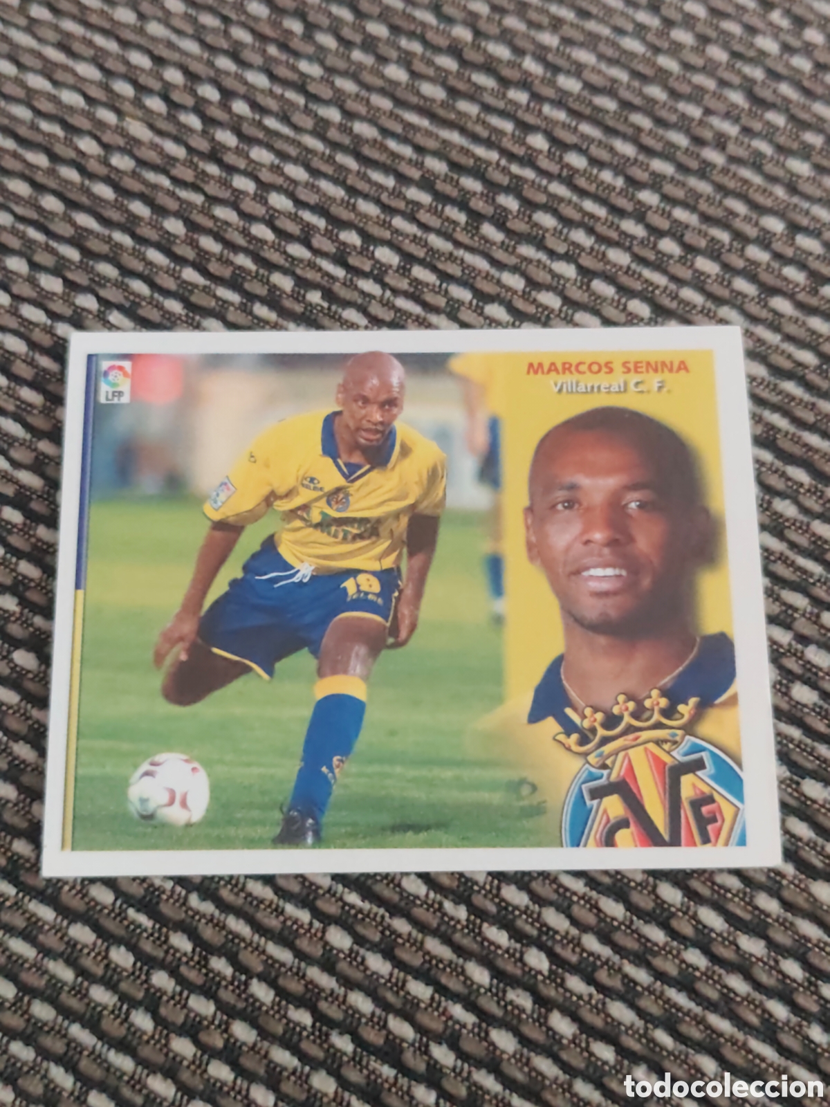 Cromos de f&uacute;tbol: COLOCA MARCOS SENNA VILLARREAL EDICIONES ESTE 2002 2003