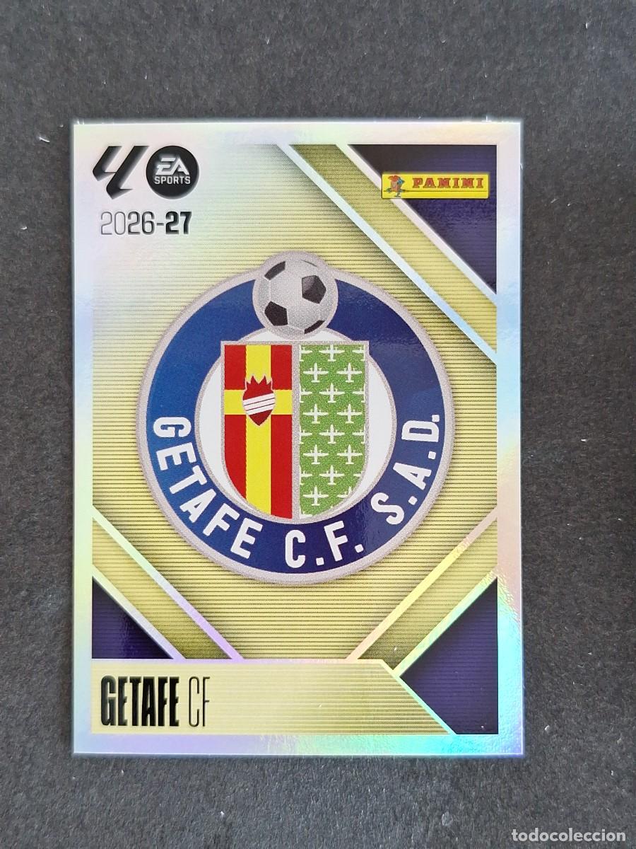 Cromos de f&uacute;tbol: L1 ESCUDO GETAFE C. F. LIGA ESTE 2026 2027 26 27 NUNCA PEGADO SIN PEGAR