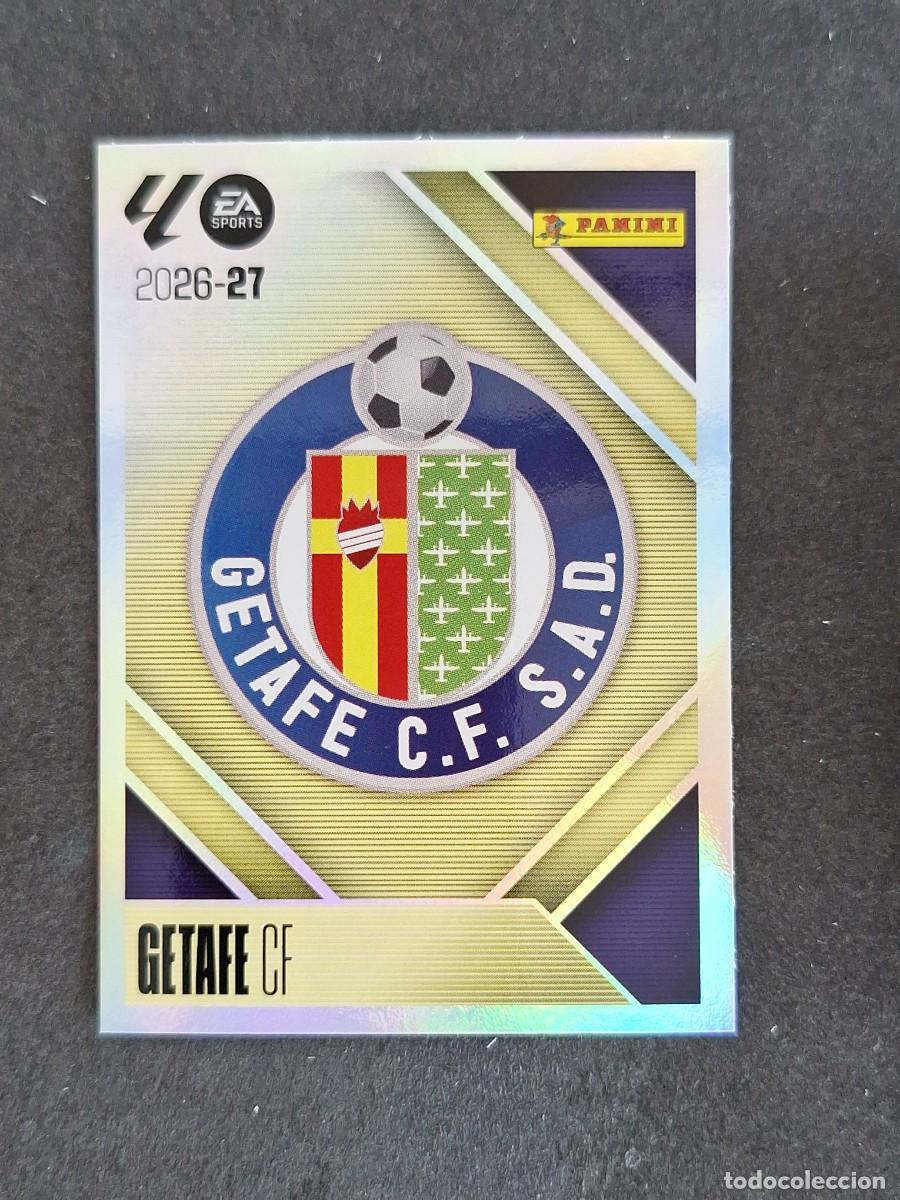 Cromos de f&uacute;tbol: L1 ESCUDO GETAFE C. F. LIGA ESTE 2026 2027 26 27 NUNCA PEGADO SIN PEGAR