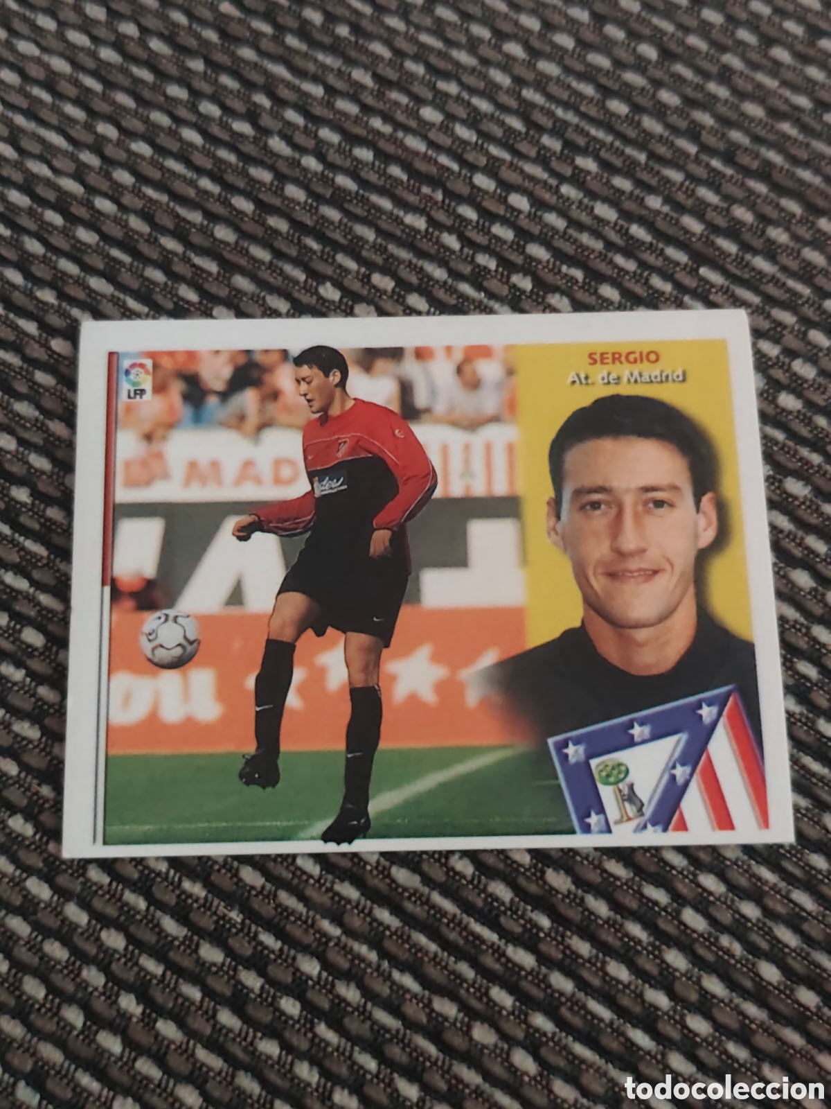 Cromos de f&uacute;tbol: BAJA SERGIO ATL&Eacute;TICO MADRID EDICIONES ESTE 2002 2003