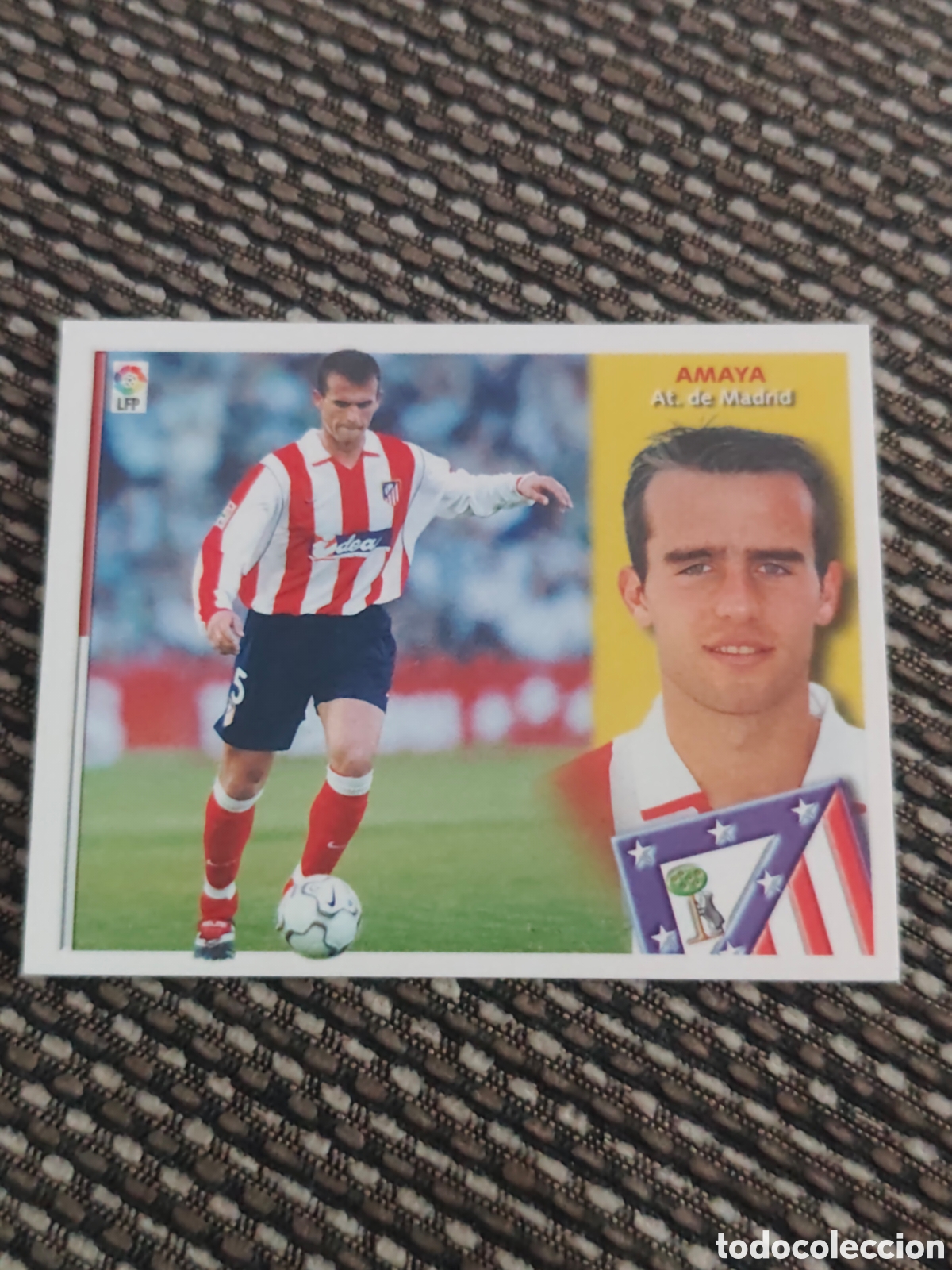 Cromos de f&uacute;tbol: BAJA AMAYA ATL&Eacute;TICO MADRID EDICIONES ESTE 2002 2003