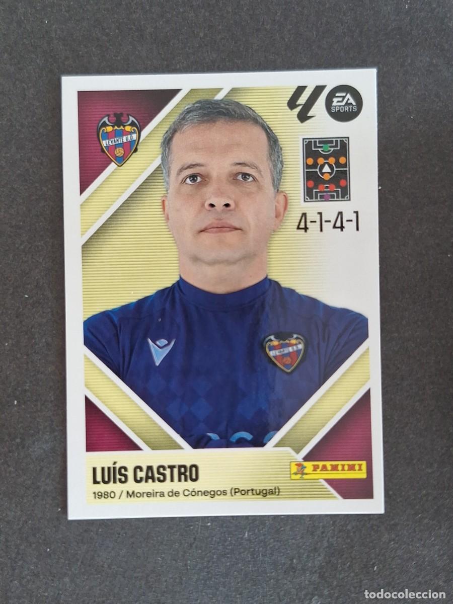 Cromos de f&uacute;tbol: L1 LUIS CASTRO ENTRENADOR LEVANTE U. D. LIGA ESTE 2026 2027 26 27 NUNCA PEGADO SIN PEGAR