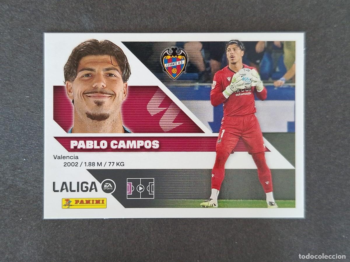 Cromos de f&uacute;tbol: L1 PABLO CAMPOS LEVANTE U. D. LIGA ESTE 2026 2027 26 27 NUNCA PEGADO SIN PEGAR