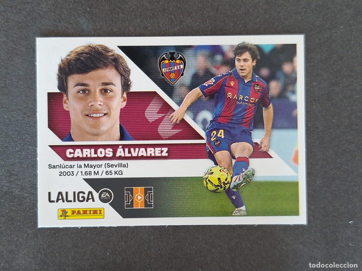 Cromos de f&uacute;tbol: L1 CARLOS ALVAREZ LEVANTE U. D. LIGA ESTE 2026 2027 26 27 NUNCA PEGADO SIN PEGAR