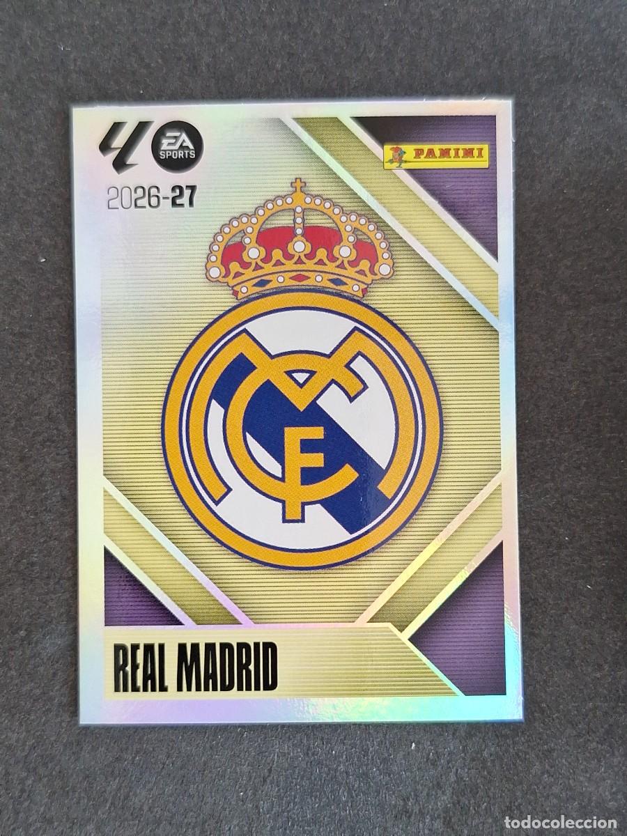 Figurine di Calcio: L1 ESCUDO REAL MADRID LIGA ESTE 2026 2027 26 27 NUNCA PEGADO SIN PEGAR