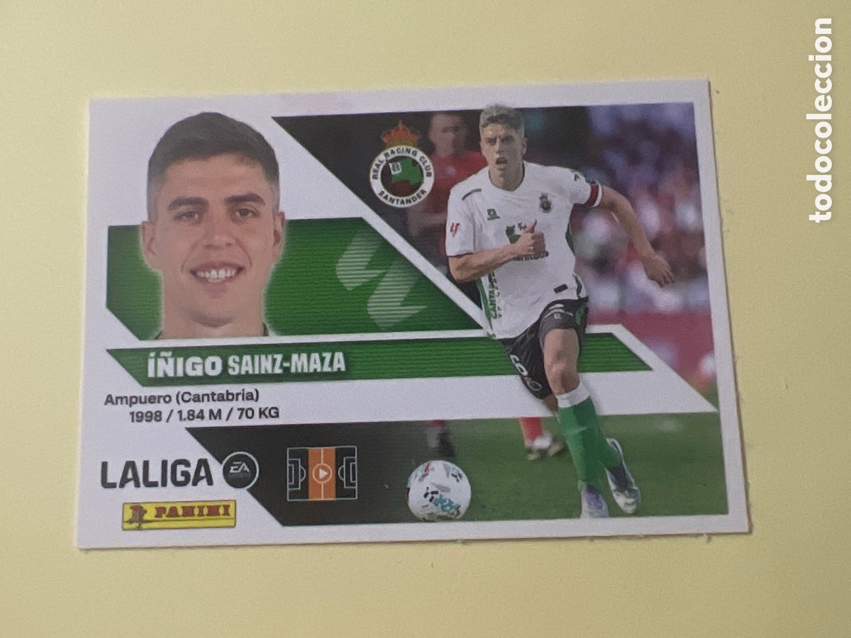 Figurine di Calcio: C2228. Cromo Liga 2026 2027. 26 27. &Iacute;&ntilde;igo. Racing de Santander. N. &ordm; 13. ESTE. Panini