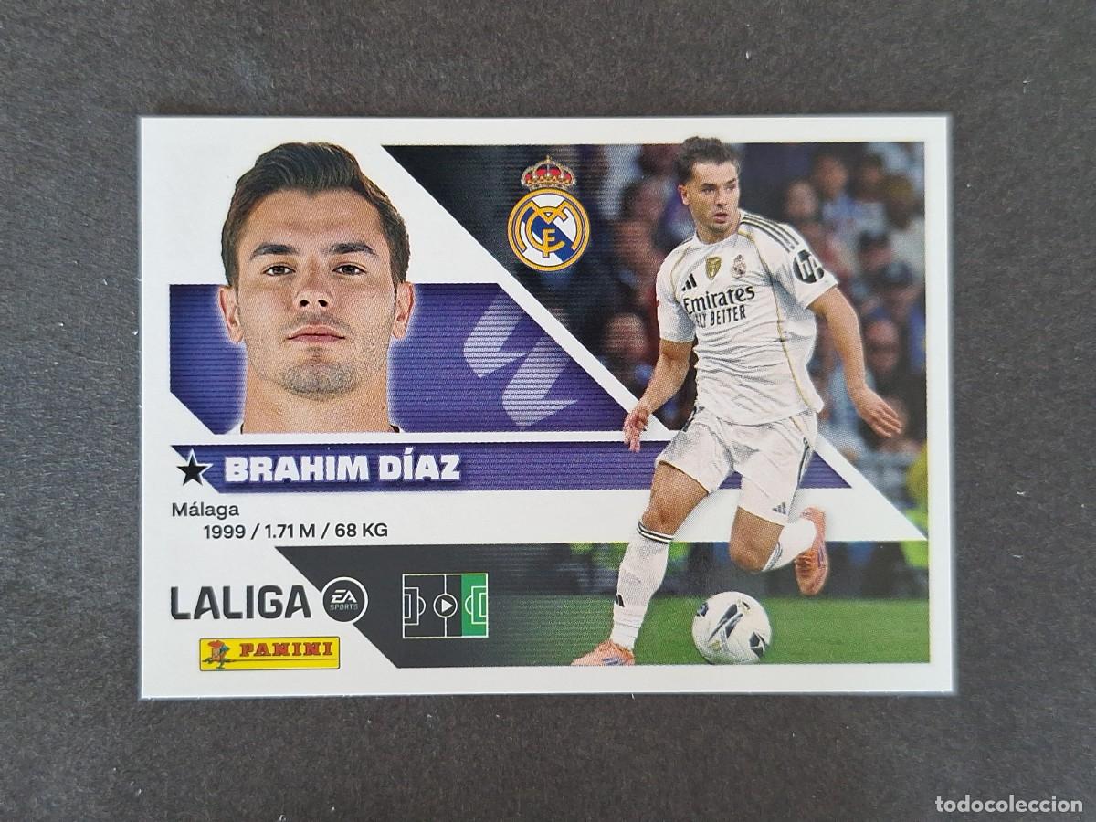 Cromos de f&uacute;tbol: L1 BRAHIM DIAZ REAL MADRID LIGA ESTE 2026 2027 26 27 NUNCA PEGADO SIN PEGAR