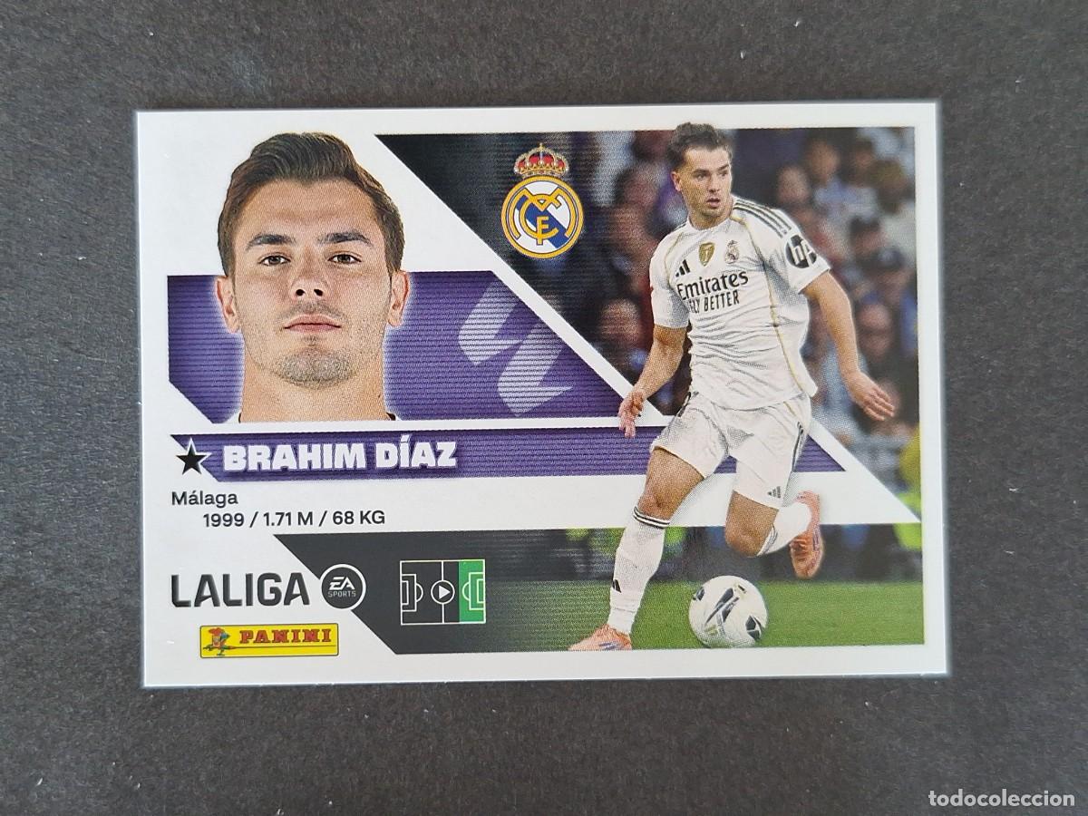 Cromos de f&uacute;tbol: L1 BRAHIM DIAZ REAL MADRID LIGA ESTE 2026 2027 26 27 NUNCA PEGADO SIN PEGAR