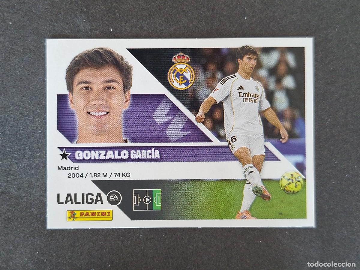 Cromos de f&uacute;tbol: L1 GONZALO REAL MADRID LIGA ESTE 2026 2027 26 27 NUNCA PEGADO SIN PEGAR