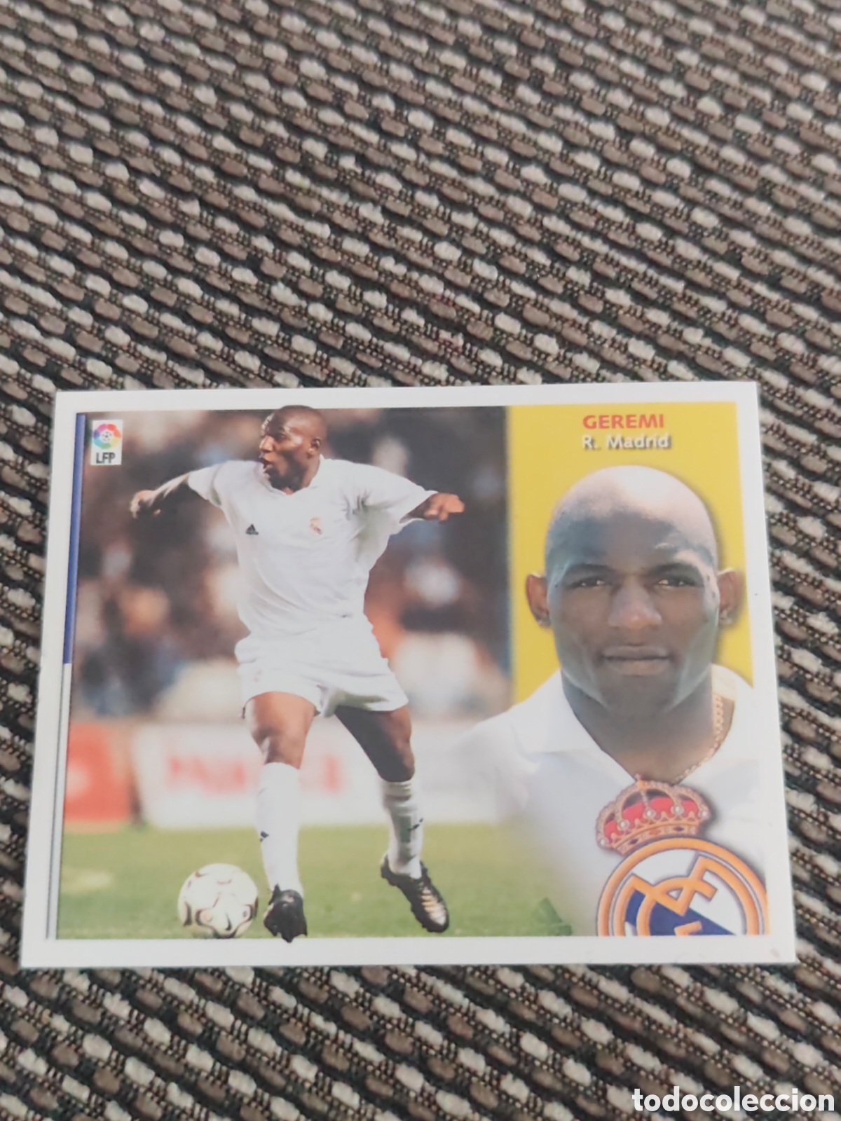 Cromos de f&uacute;tbol: BAJA GEREMI REAL MADRID EDICIONES ESTE 2002 2003