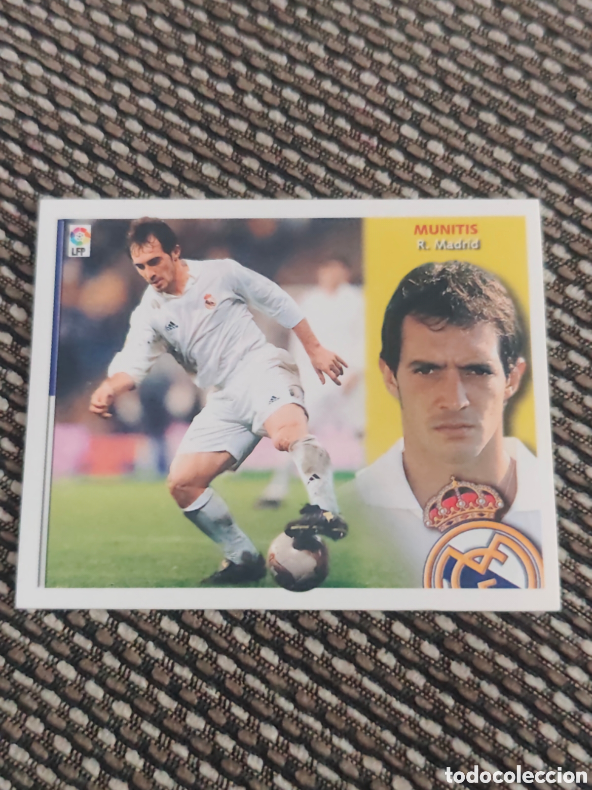 Cromos de f&uacute;tbol: BAJA MUNITIS REAL MADRID EDICIONES ESTE 2002 2003
