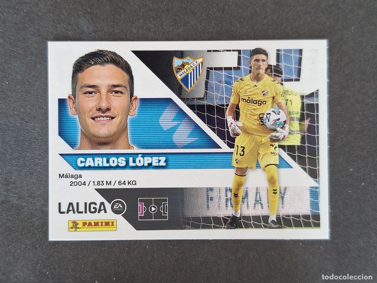 Cromos de f&uacute;tbol: L1 CARLOS LOPEZ MALAGA C. F. LIGA ESTE 2026 2027 26 27 NUNCA PEGADO SIN PEGAR