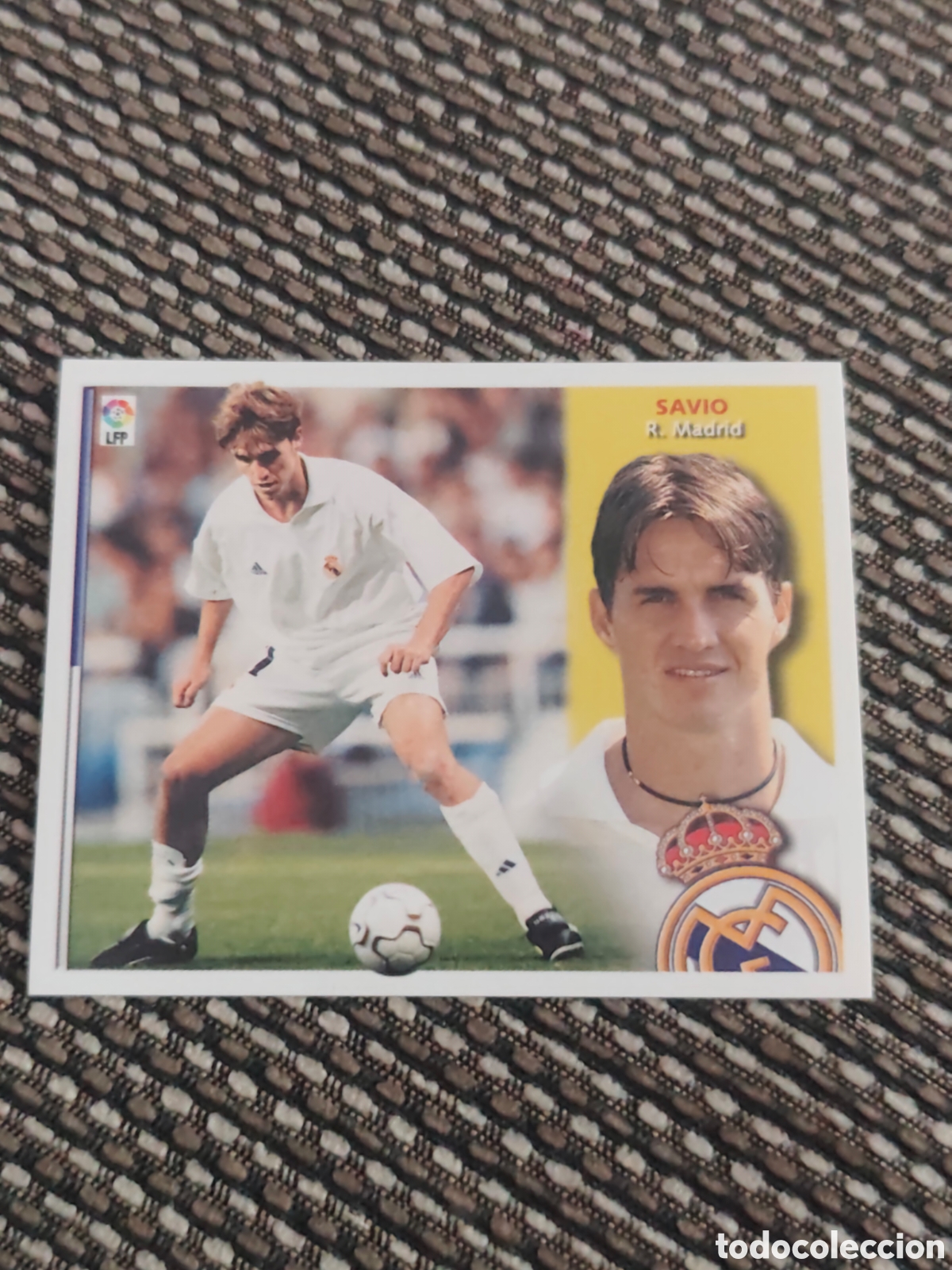 Cromos de f&uacute;tbol: BAJA SAVIO REAL MADRID EDICIONES ESTE 2002 2003