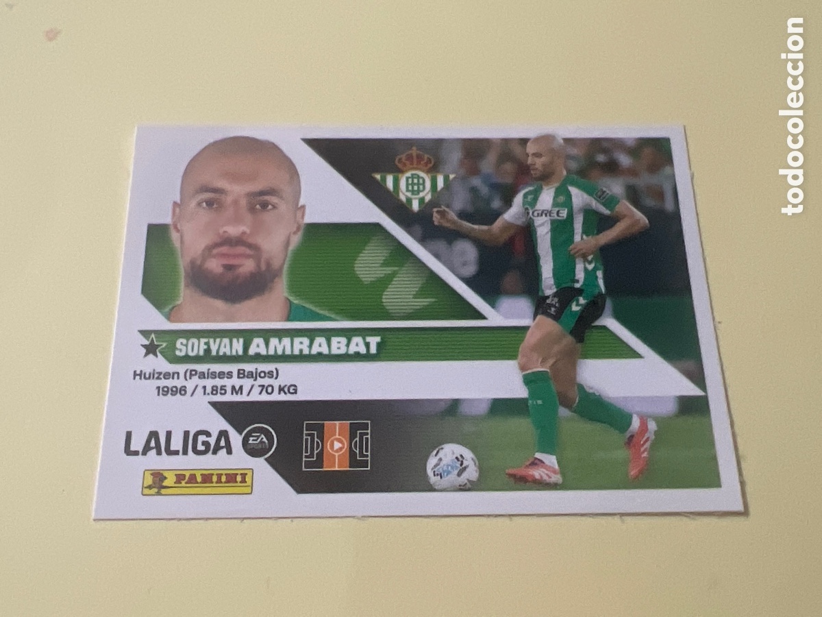 Cromos de f&uacute;tbol: C2250. Cromo Sofyan Amrabat (Real Betis) N&ordm; 11 - Colecci&oacute;n Este LIGA 2026-27 Panini (Sin Pegar)