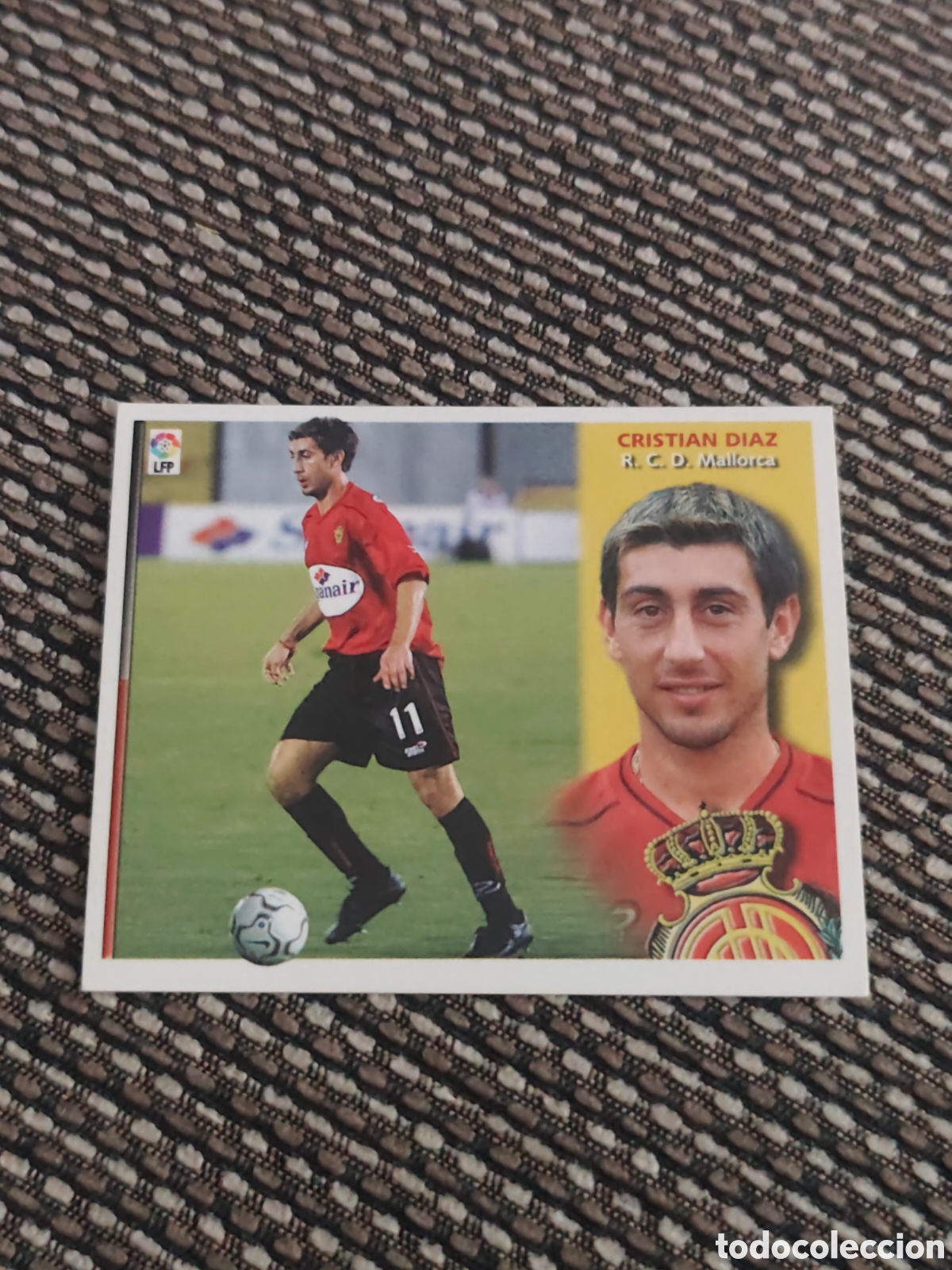 Cromos de f&uacute;tbol: BAJA CRISTIAN D&Iacute;AZ REAL MALLORCA EDICIONES ESTE 2002 2003