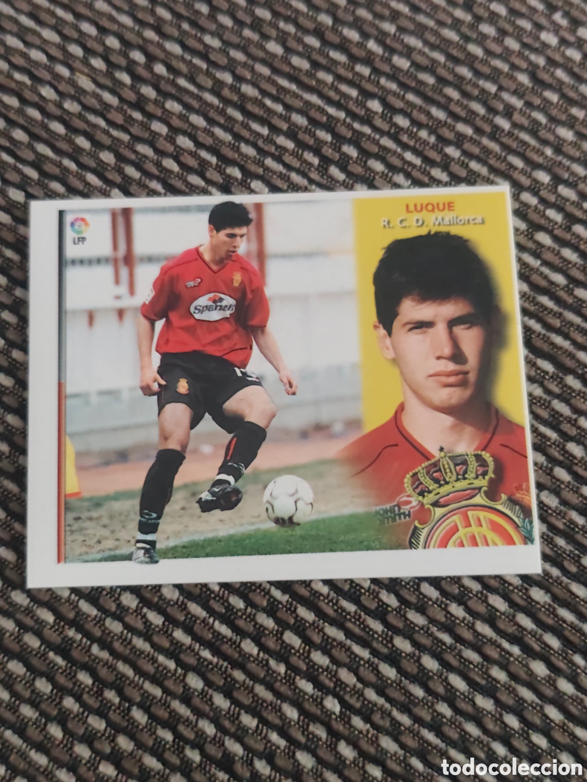 Cromos de f&uacute;tbol: BAJA LUQUE REAL MALLORCA EDICIONES ESTE 2002 2003