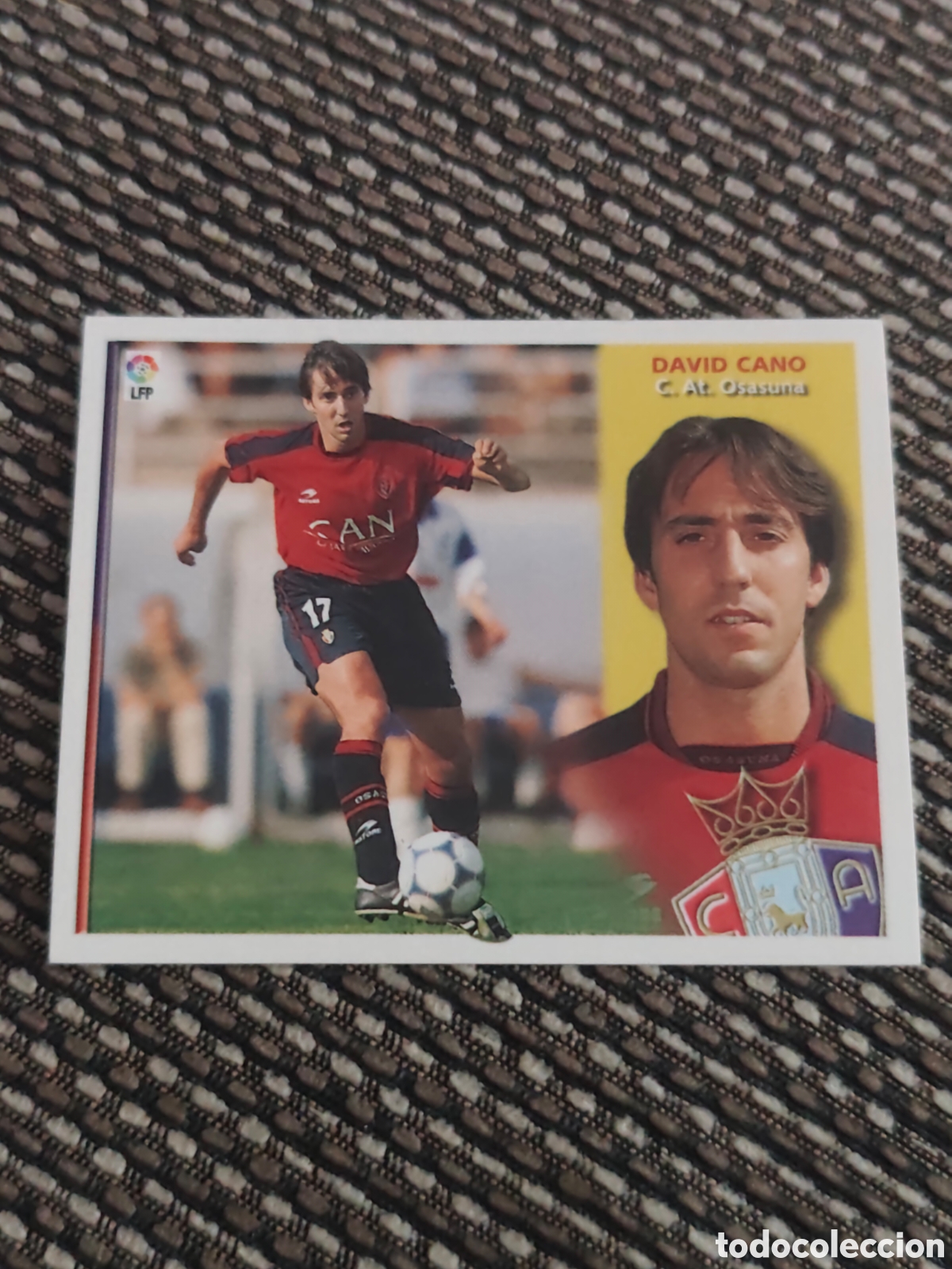 Cromos de f&uacute;tbol: BAJA DAVID CANO OSASUNA EDICIONES ESTE 2002 2003