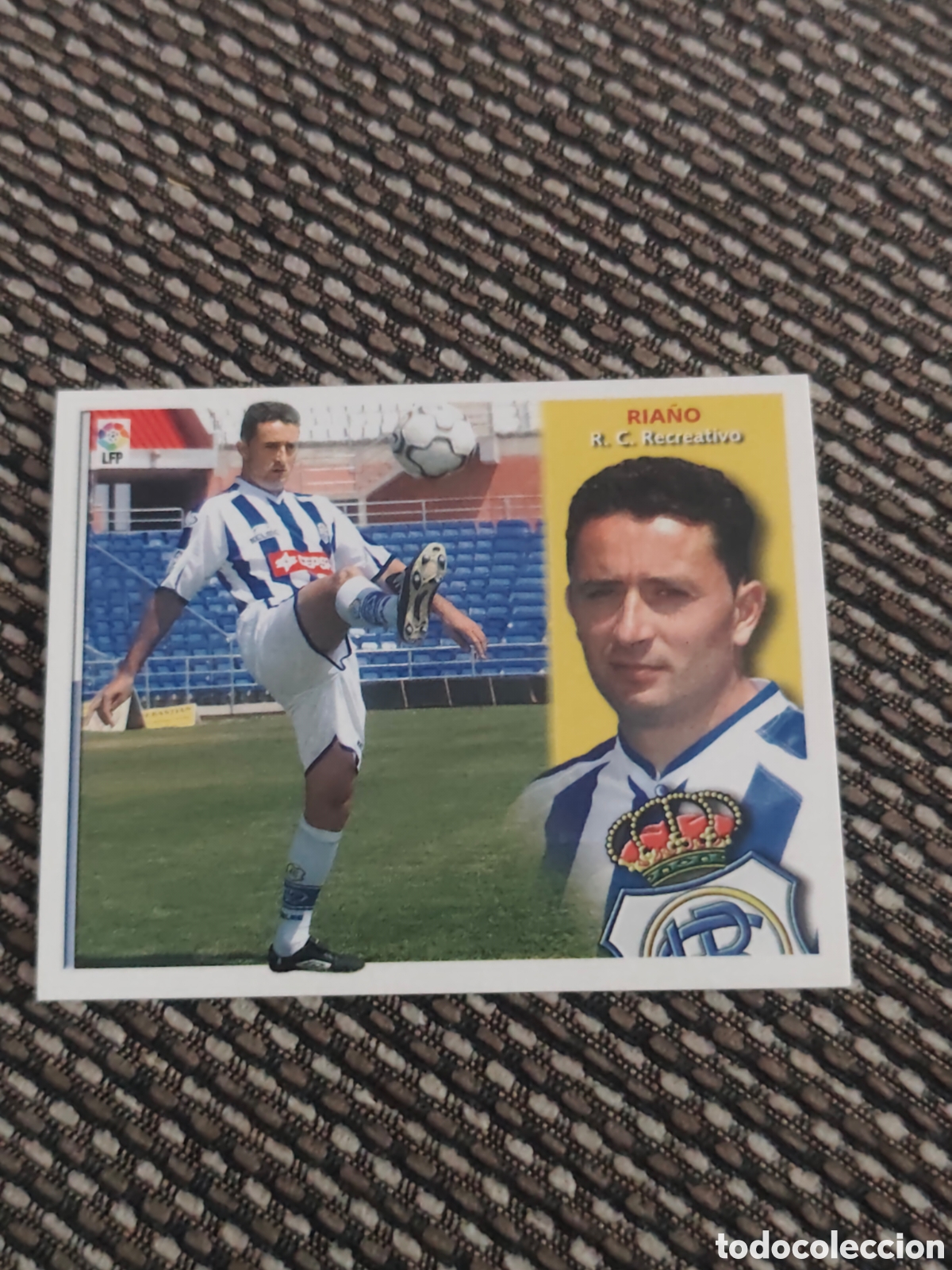 Cromos de f&uacute;tbol: BAJA RIA&Ntilde;O RECREATIVO HUELVA EDICIONES ESTE 2002 2003